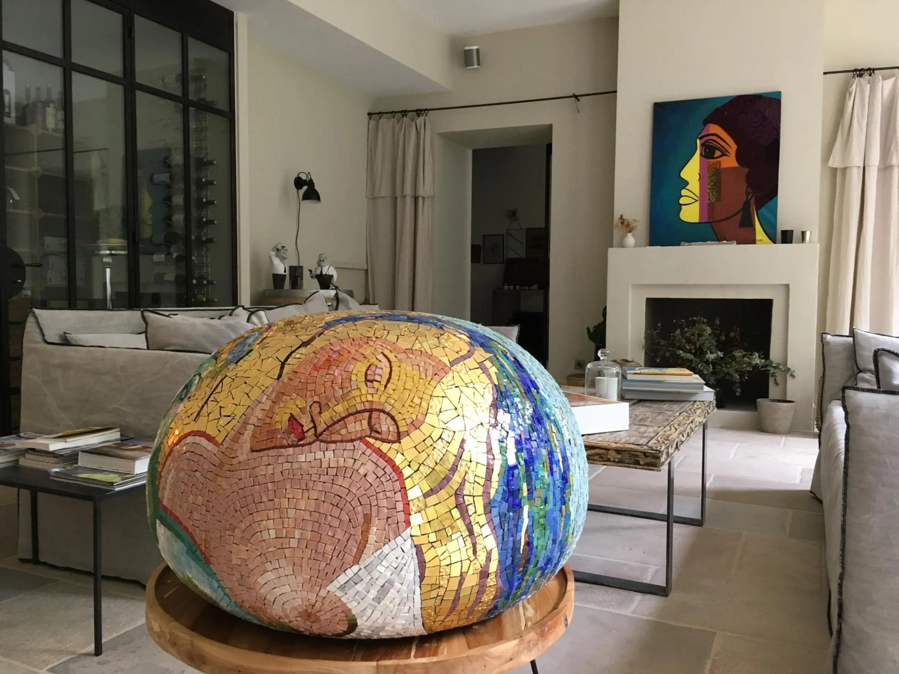 Living room in La Magnanerie de l'Isle B&B