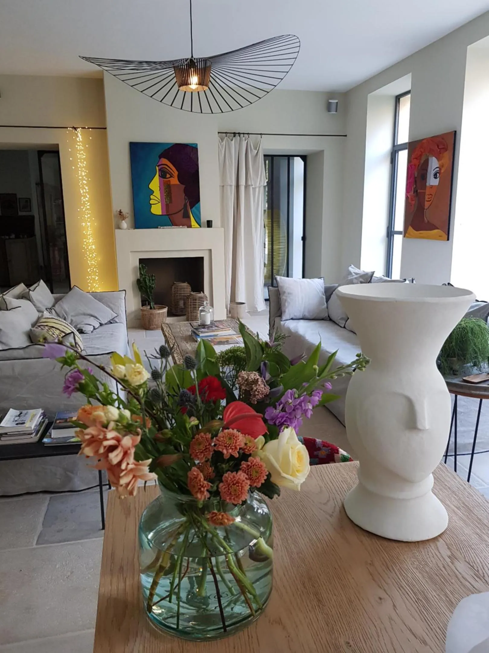 Living room in La Magnanerie de l'Isle B&B