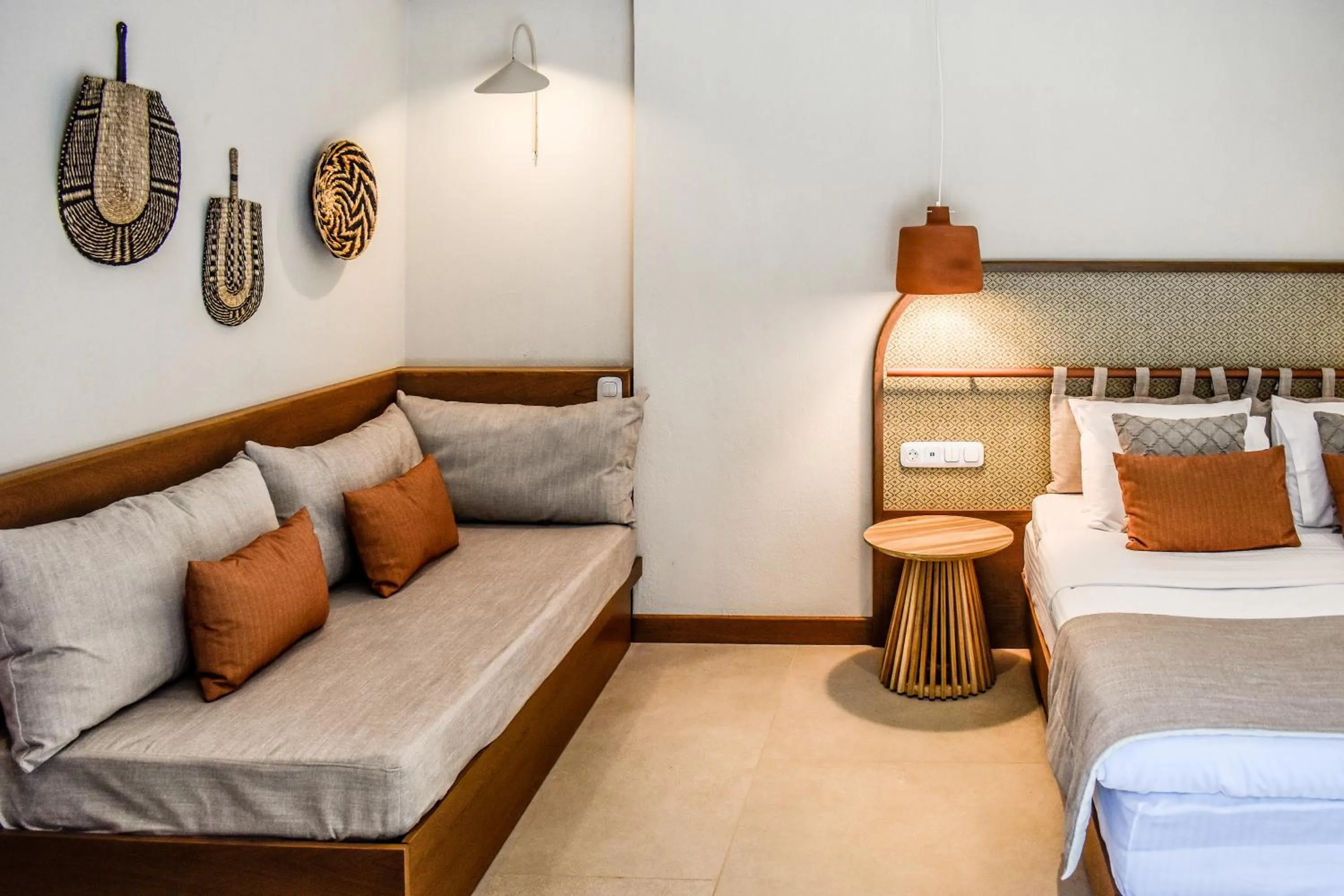 Bedroom, Bed in Mandraki Village Boutique Hotel