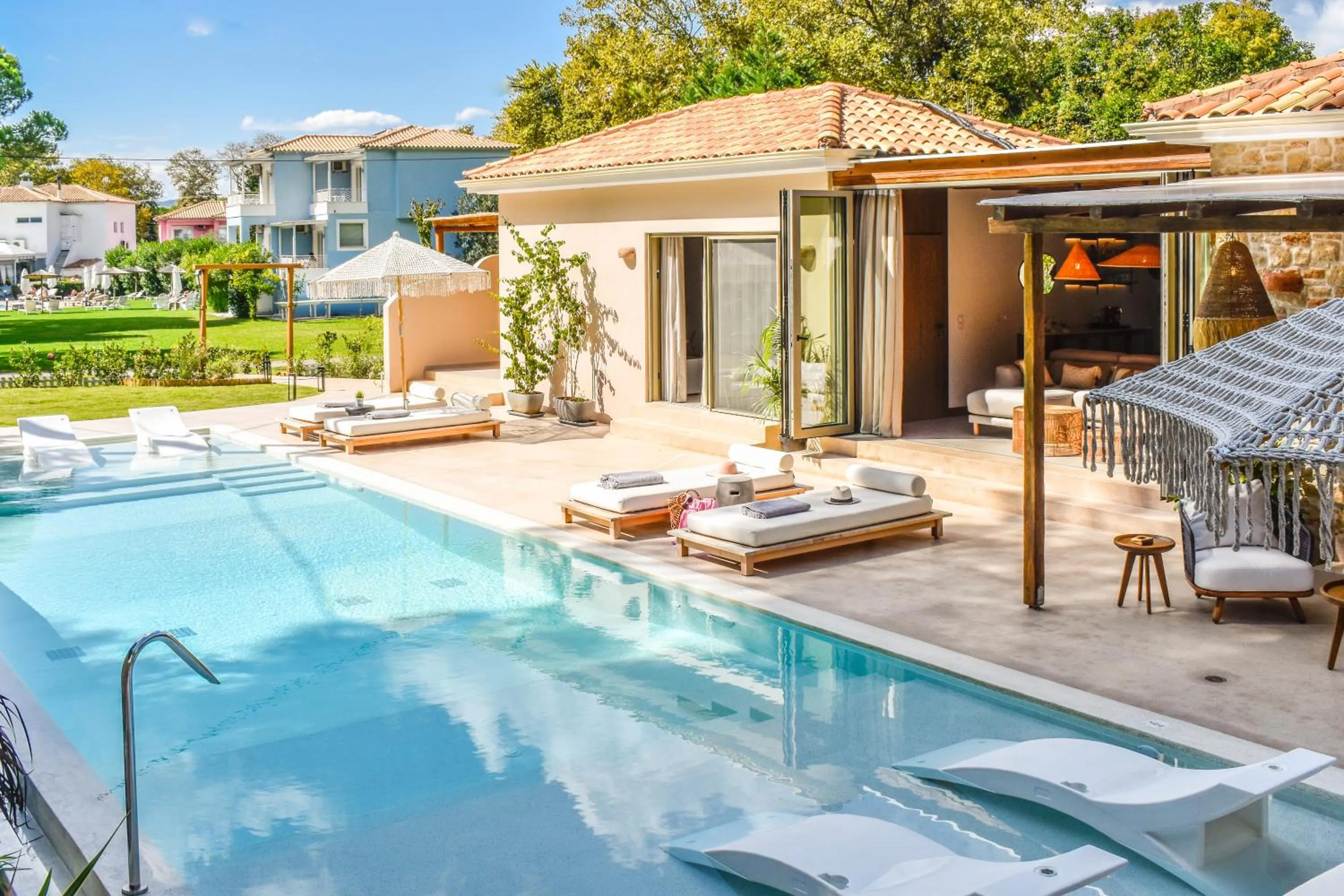 Swimming pool in Mandraki Village Boutique Hotel