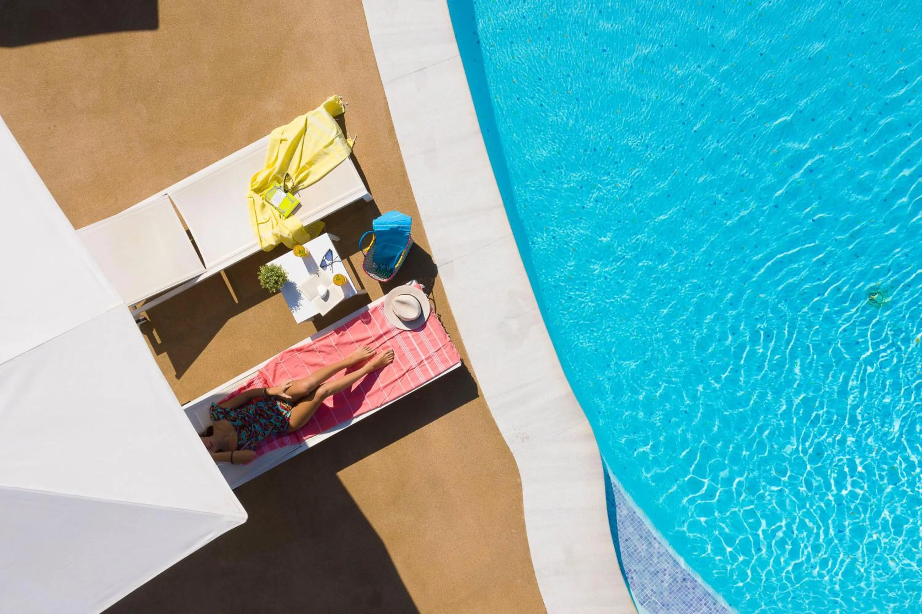 Pool view in Mandraki Village Boutique Hotel