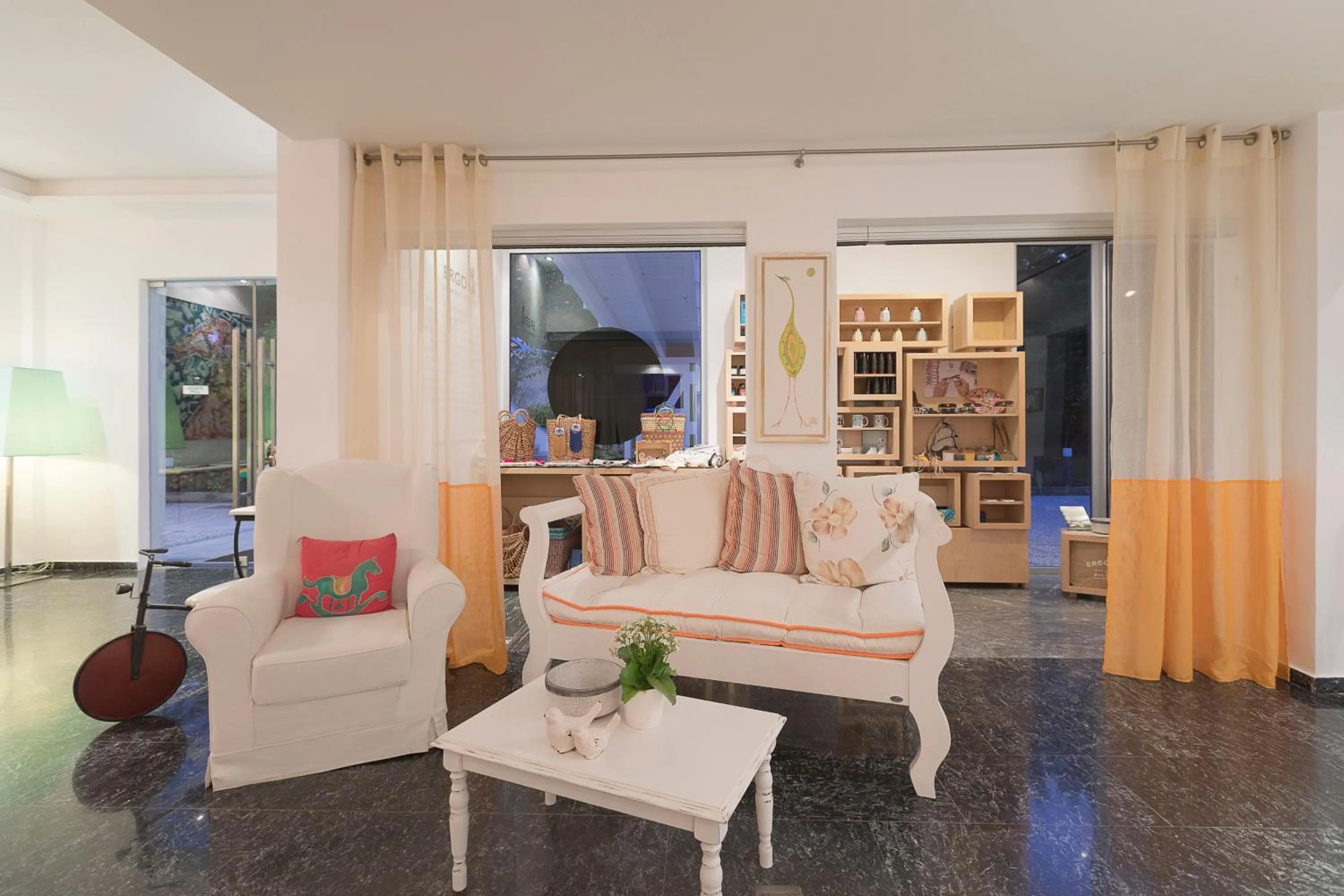 Lobby or reception in Mandraki Village Boutique Hotel