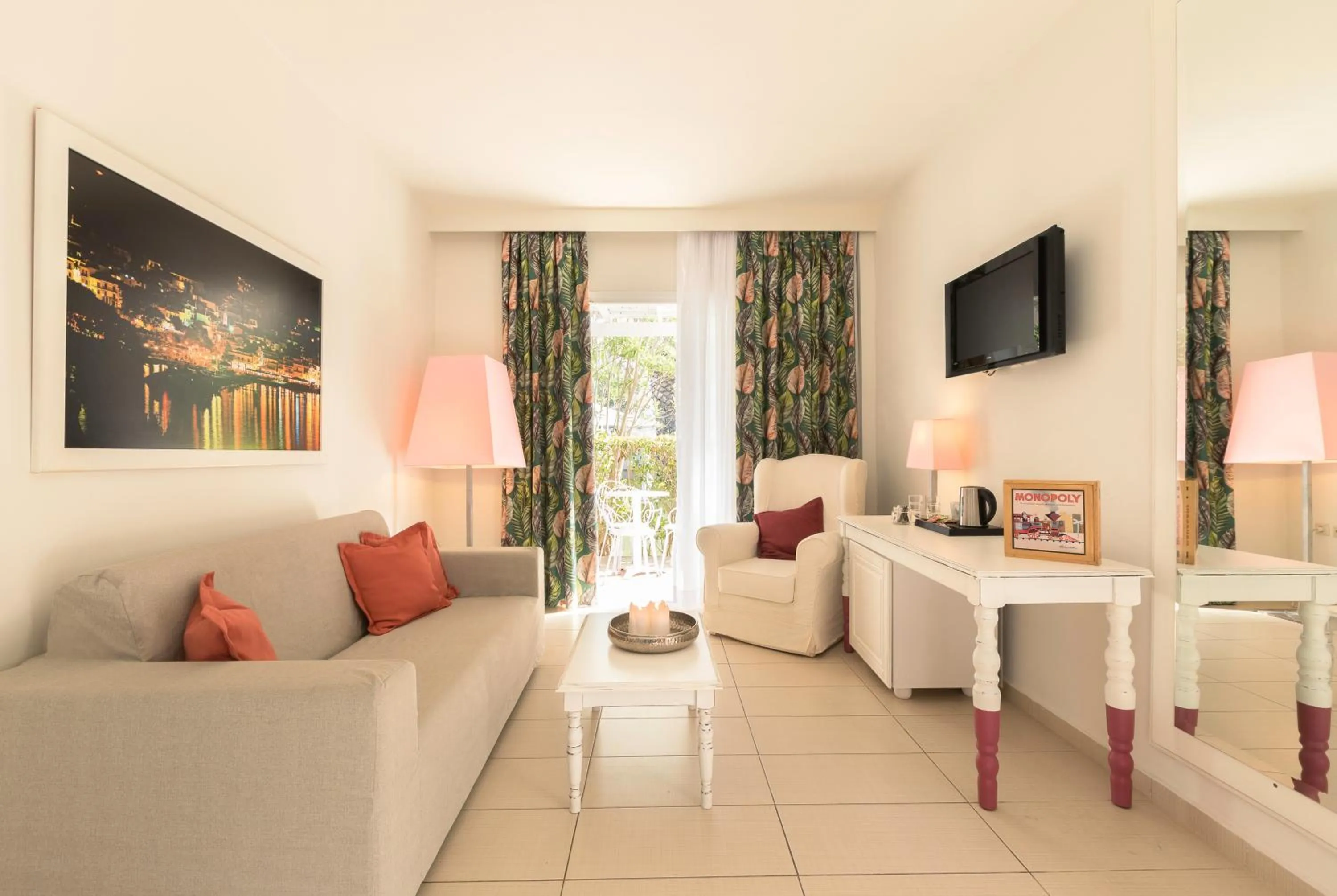 Living room in Mandraki Village Boutique Hotel