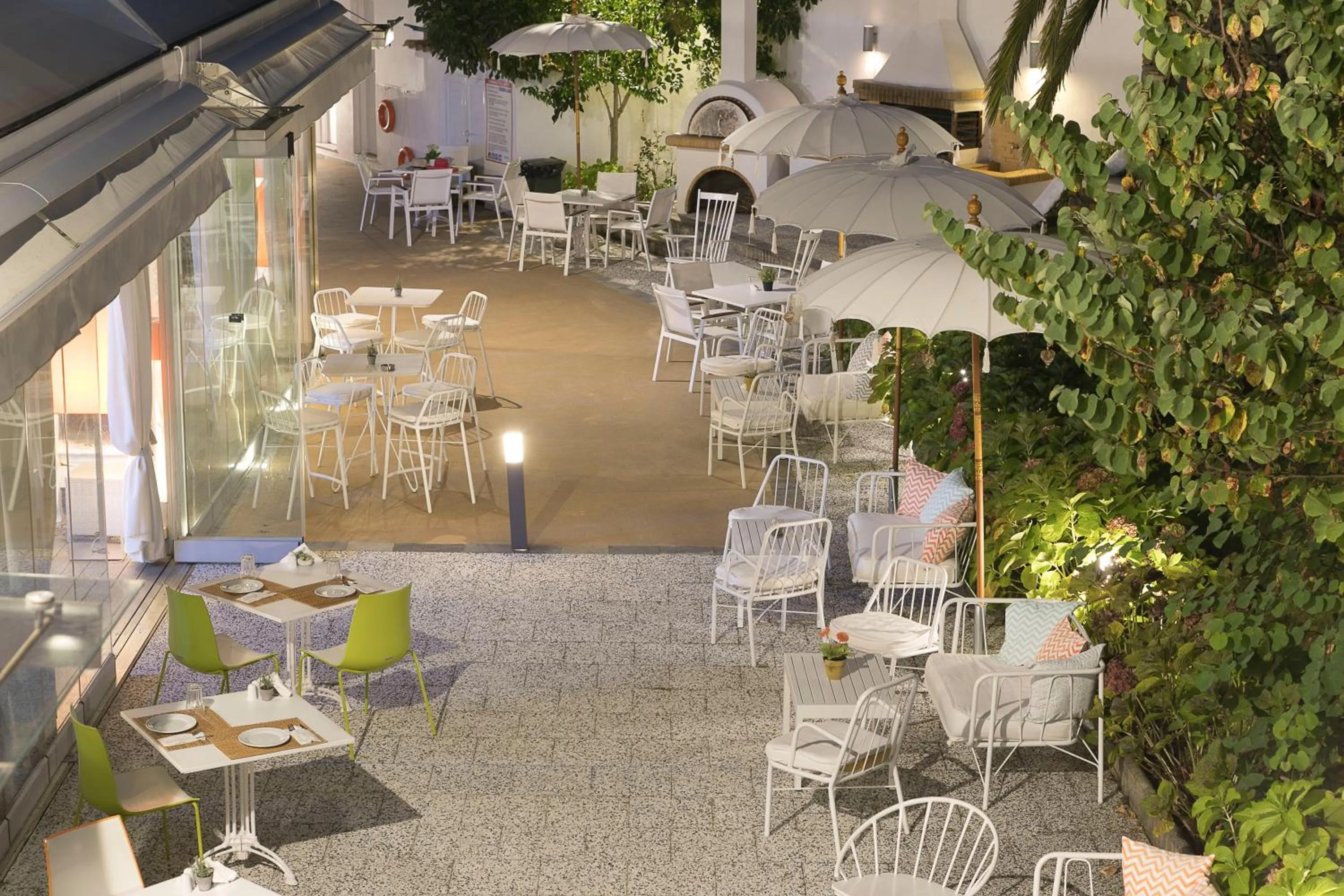 Patio in Mandraki Village Boutique Hotel