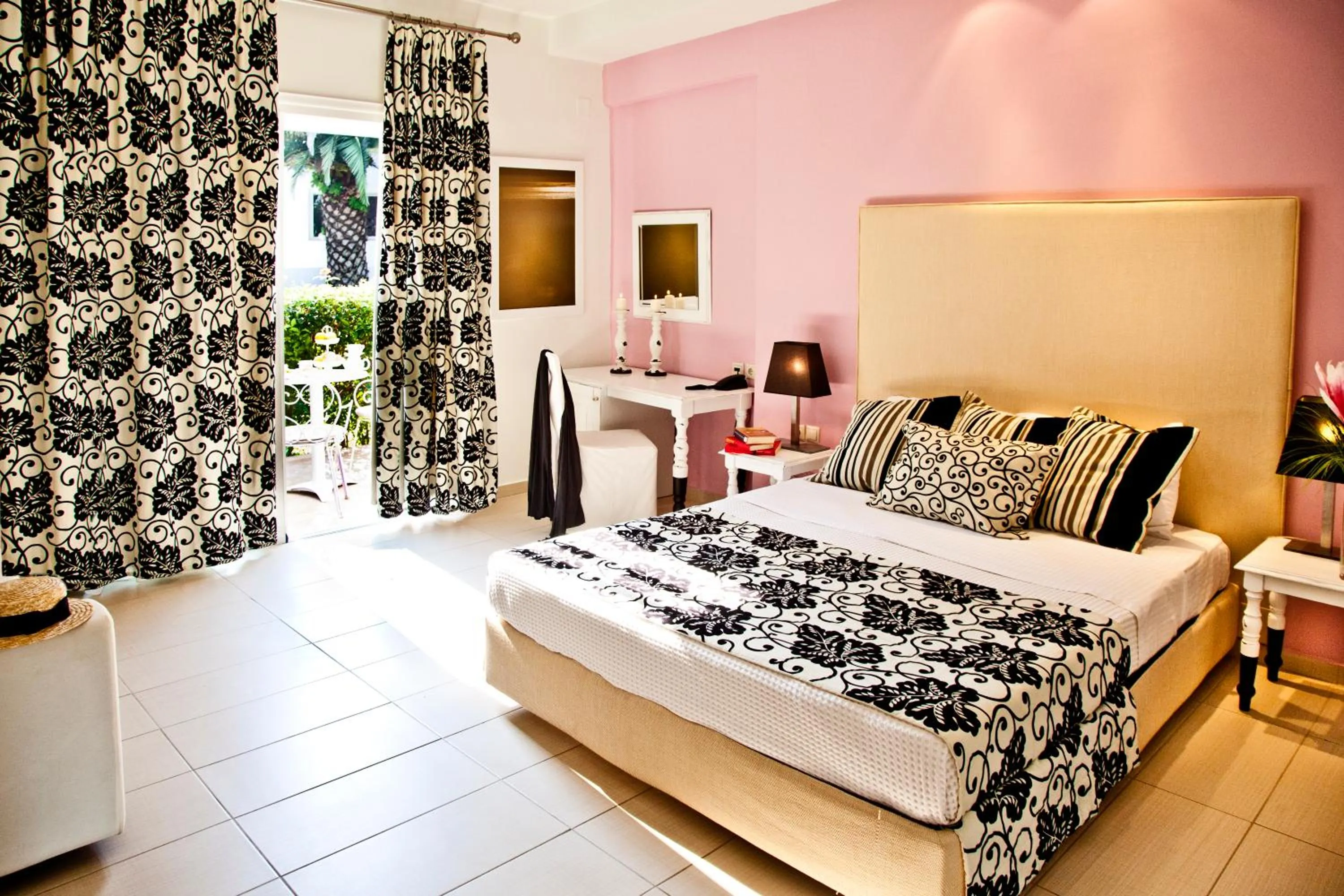 Bed in Mandraki Village Boutique Hotel