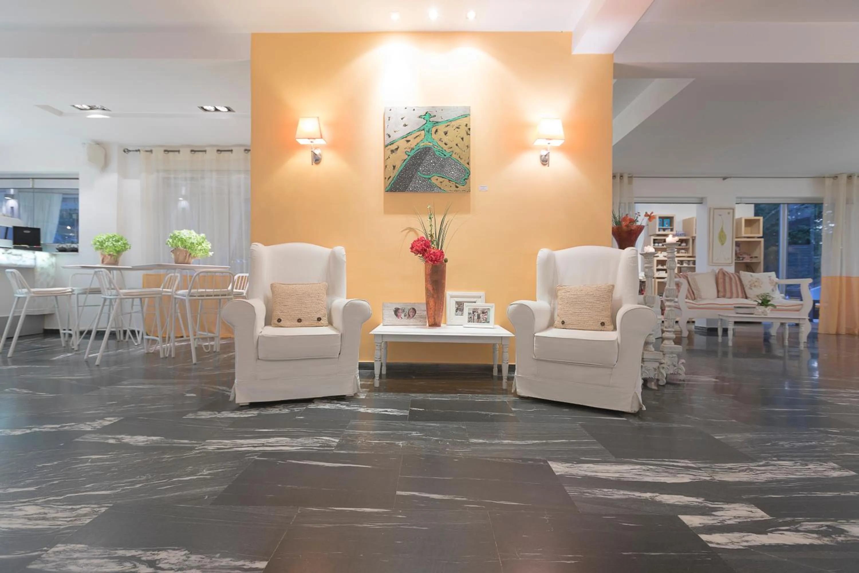 Lobby or reception in Mandraki Village Boutique Hotel