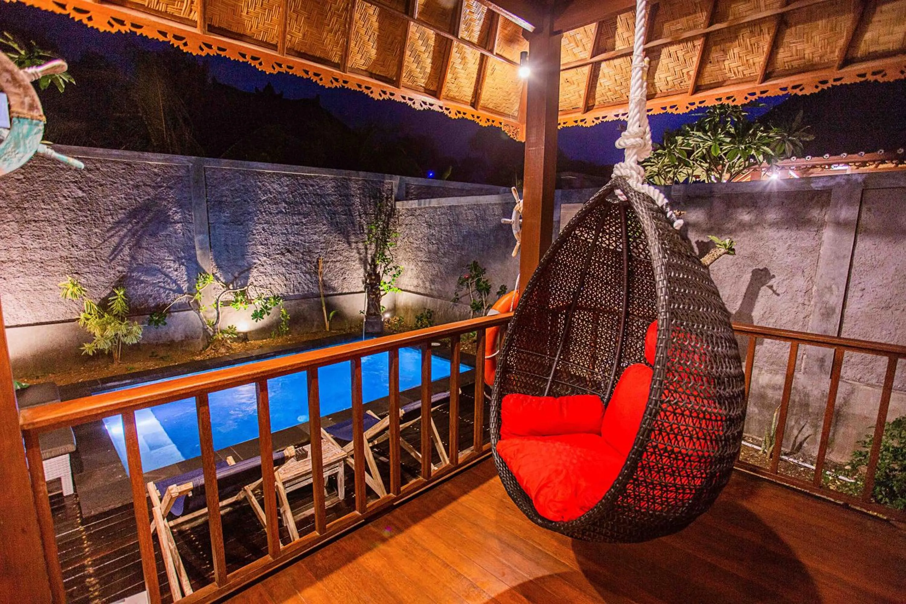 Balcony/Terrace in Sunset Garden Nusa Lembongan