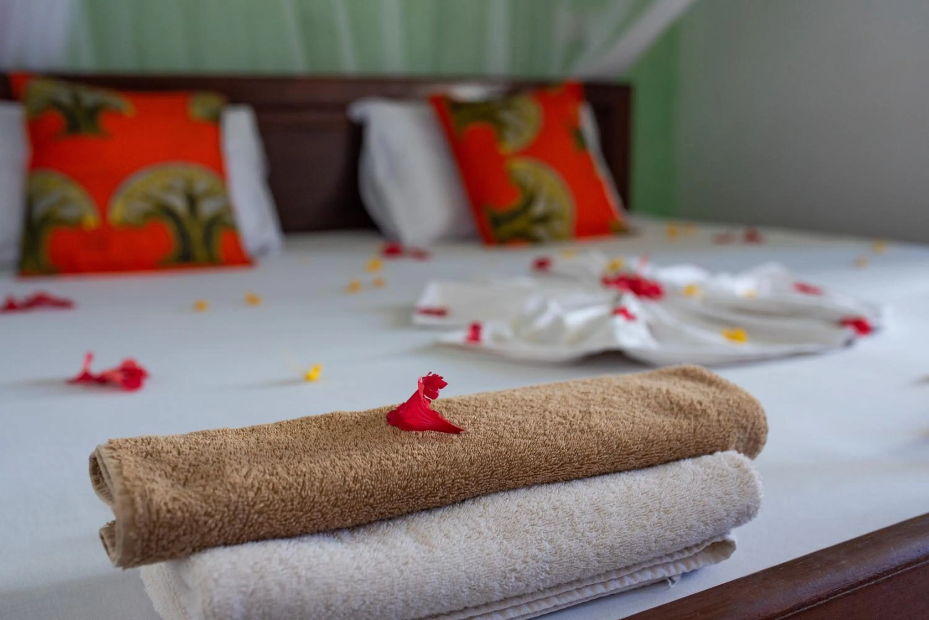 Decorative detail, Bed in Mocco Beach Villa