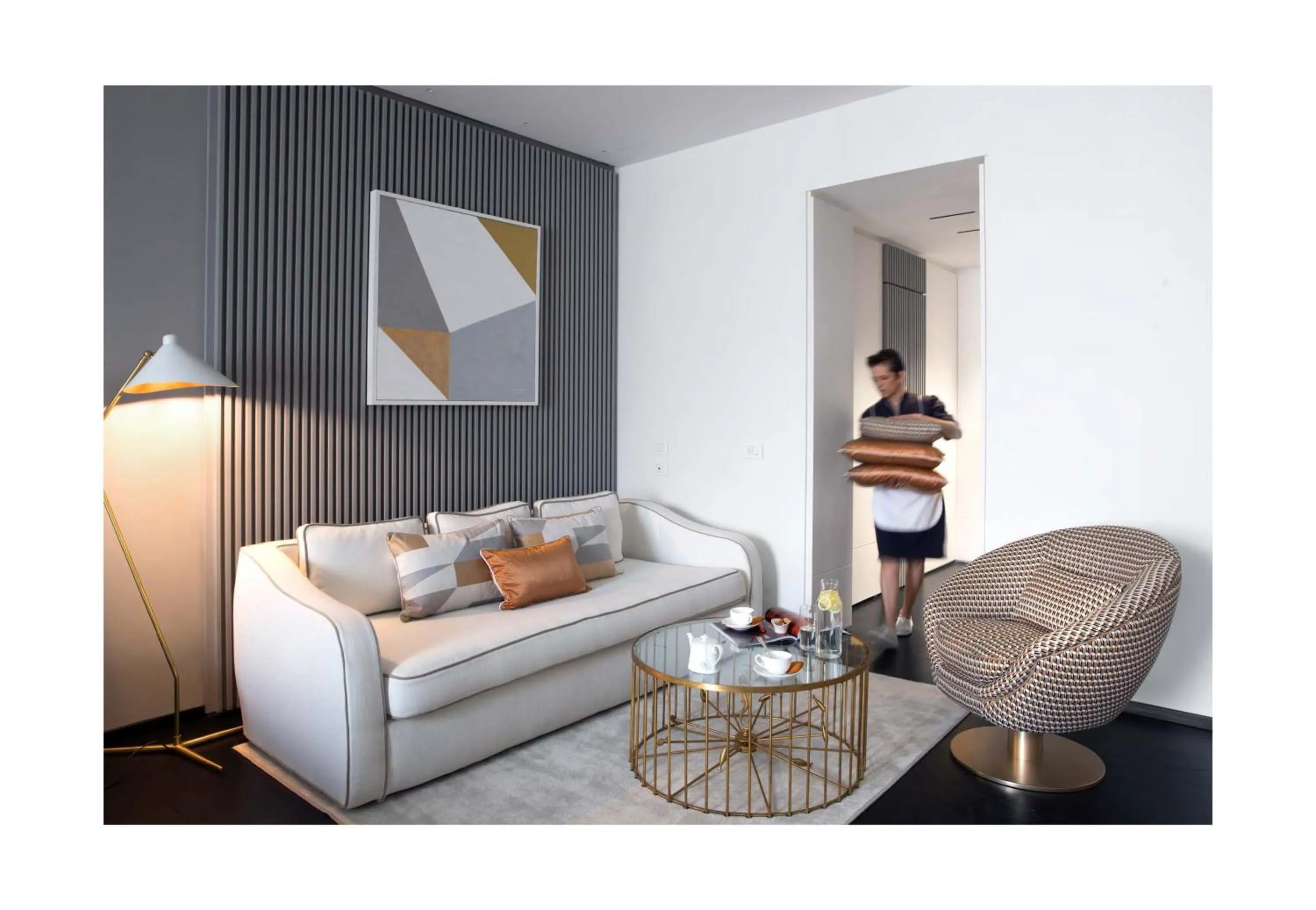 Seating area in Hotel Byron