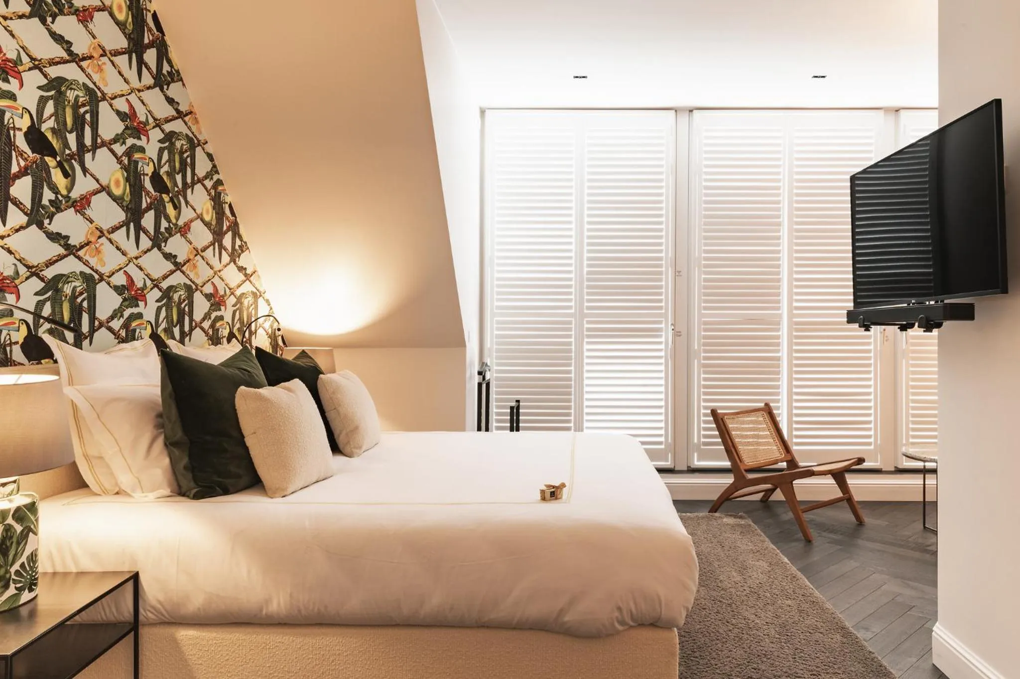 Bed in De Lindenhoeve Boutique Hotel