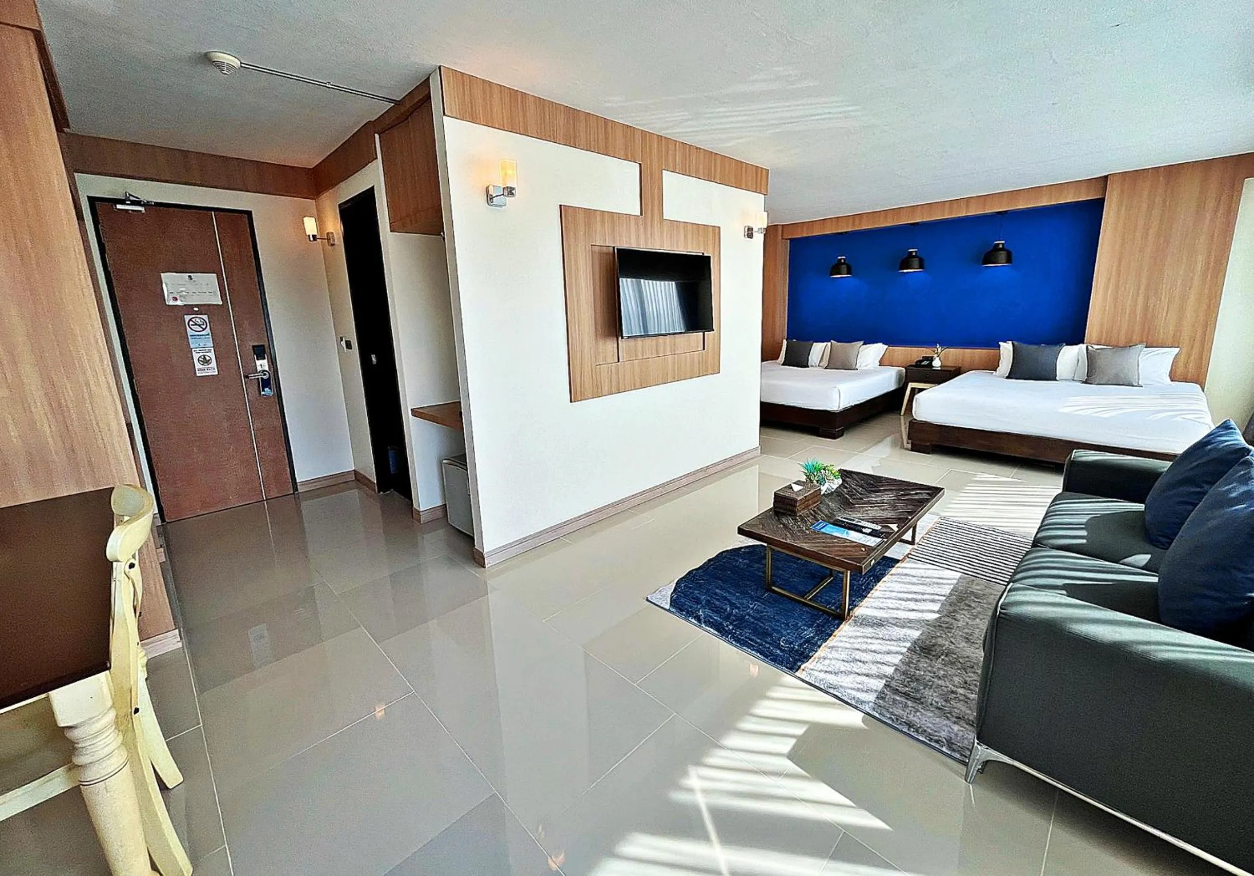 Bed in The Sixteenth Naiyang Beach Hotel- Free Schedule Airport Shuttle