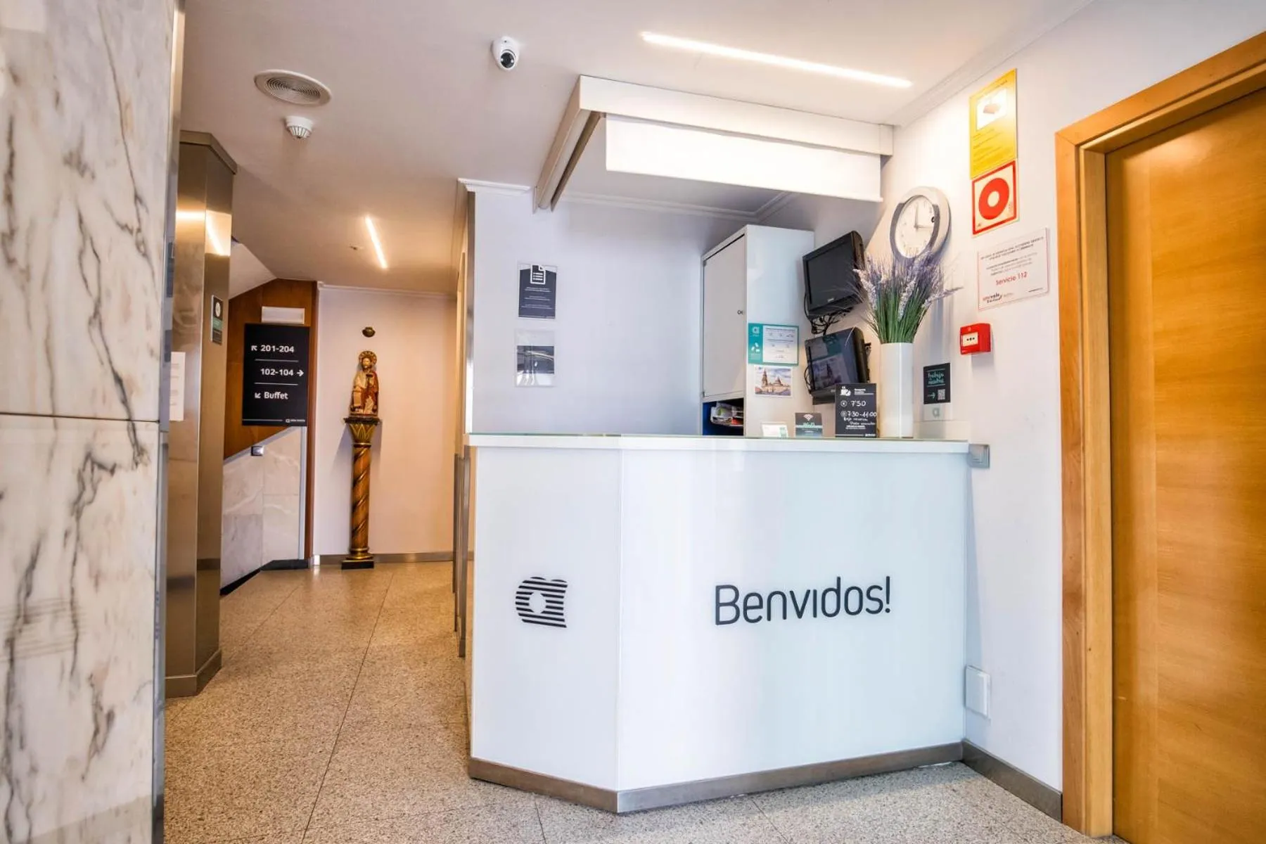 Lobby or reception in Hotel Alda Bonaval