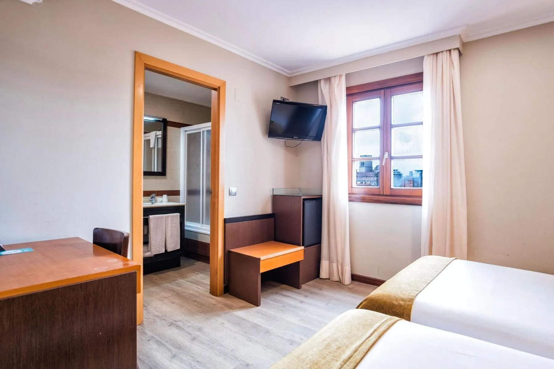 View (from property/room), Bed in Hotel Alda Bonaval