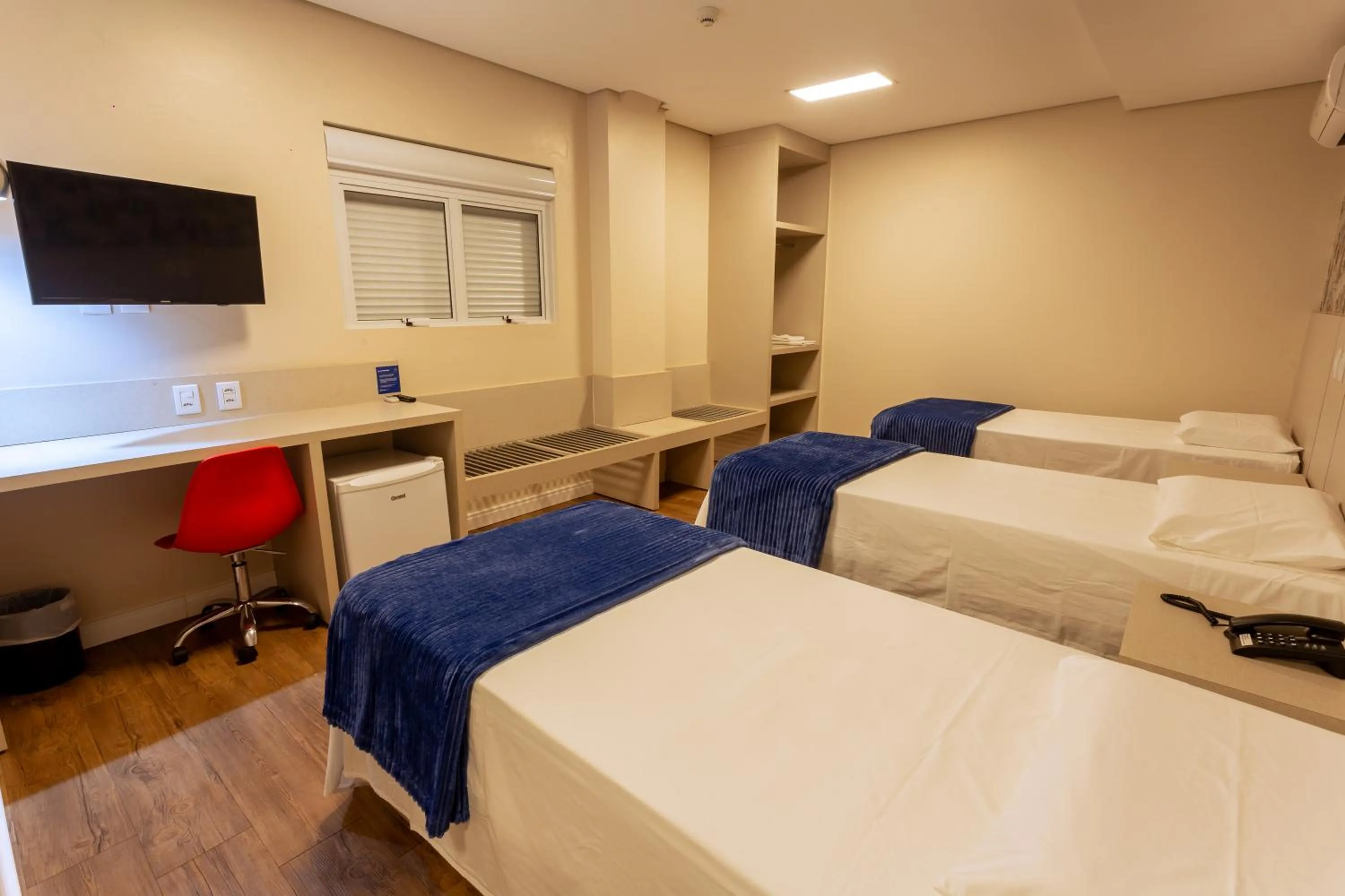 Bedroom, Bed in Hiber Hotel - Acesso a Chapecó