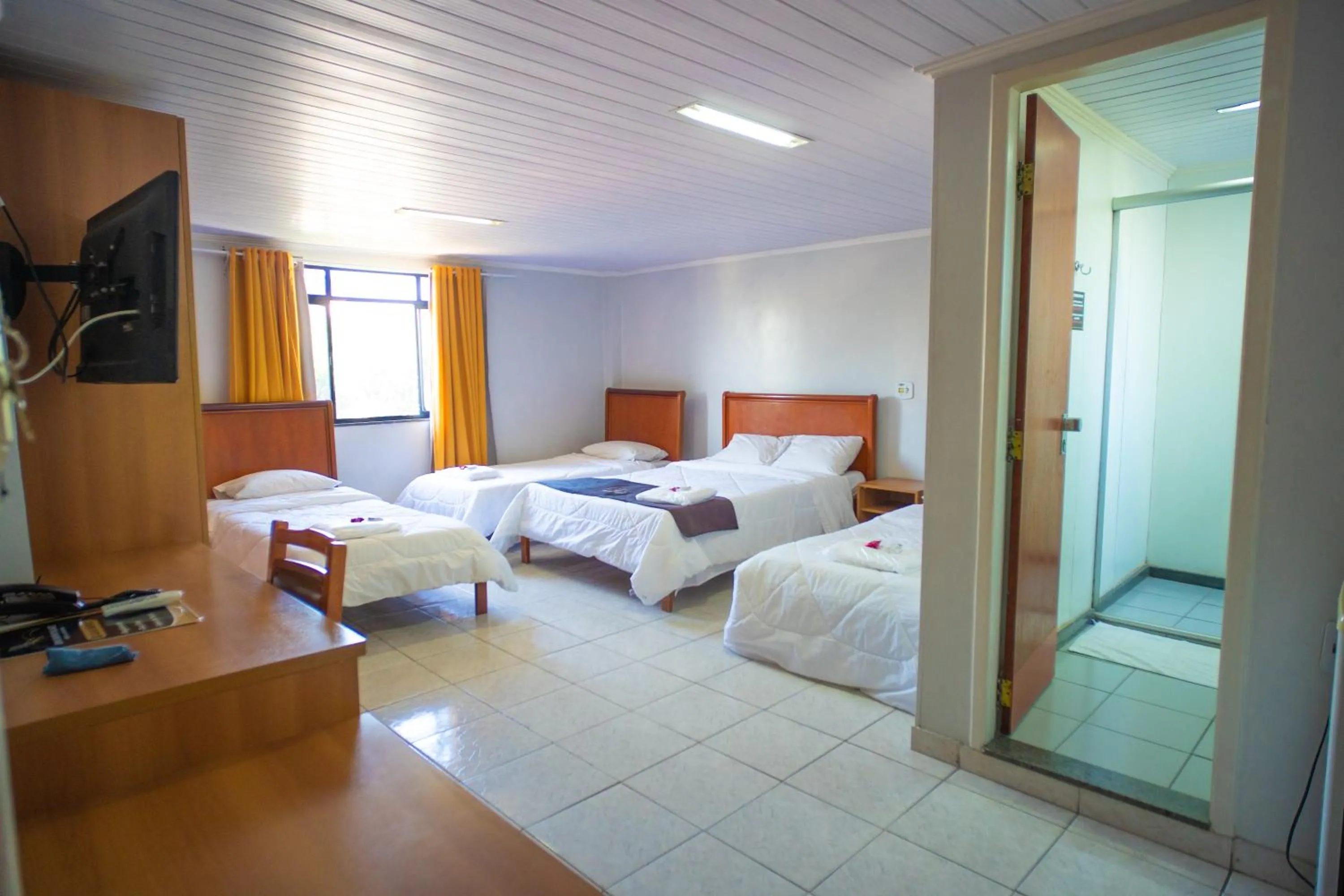 Bed in Ano Bom Palace Hotel