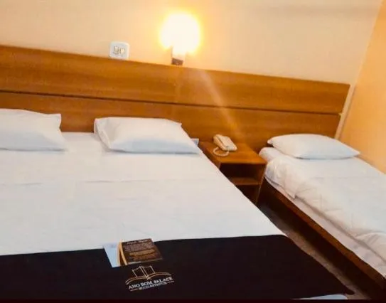Bed in Ano Bom Palace Hotel
