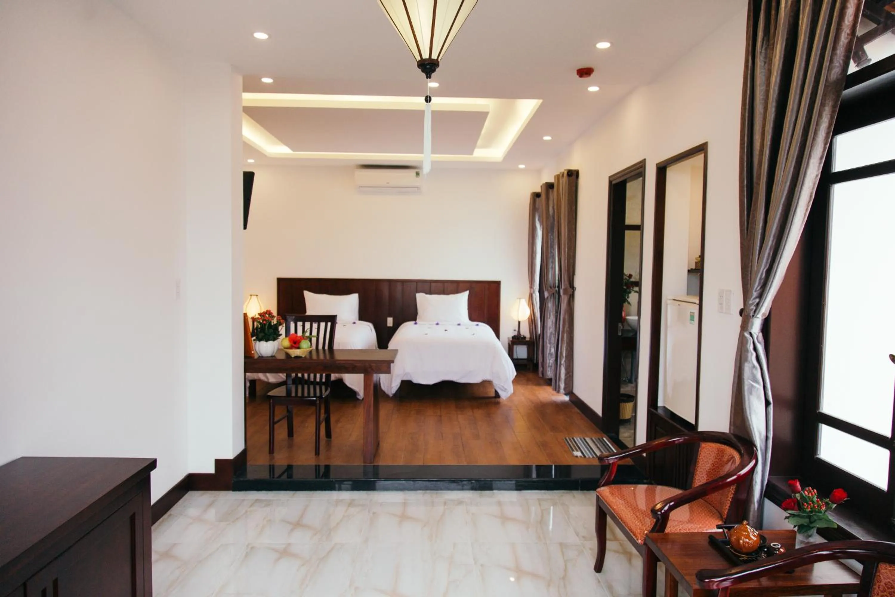 Facade/entrance, Bed in Hoi An Golden Rice Villa