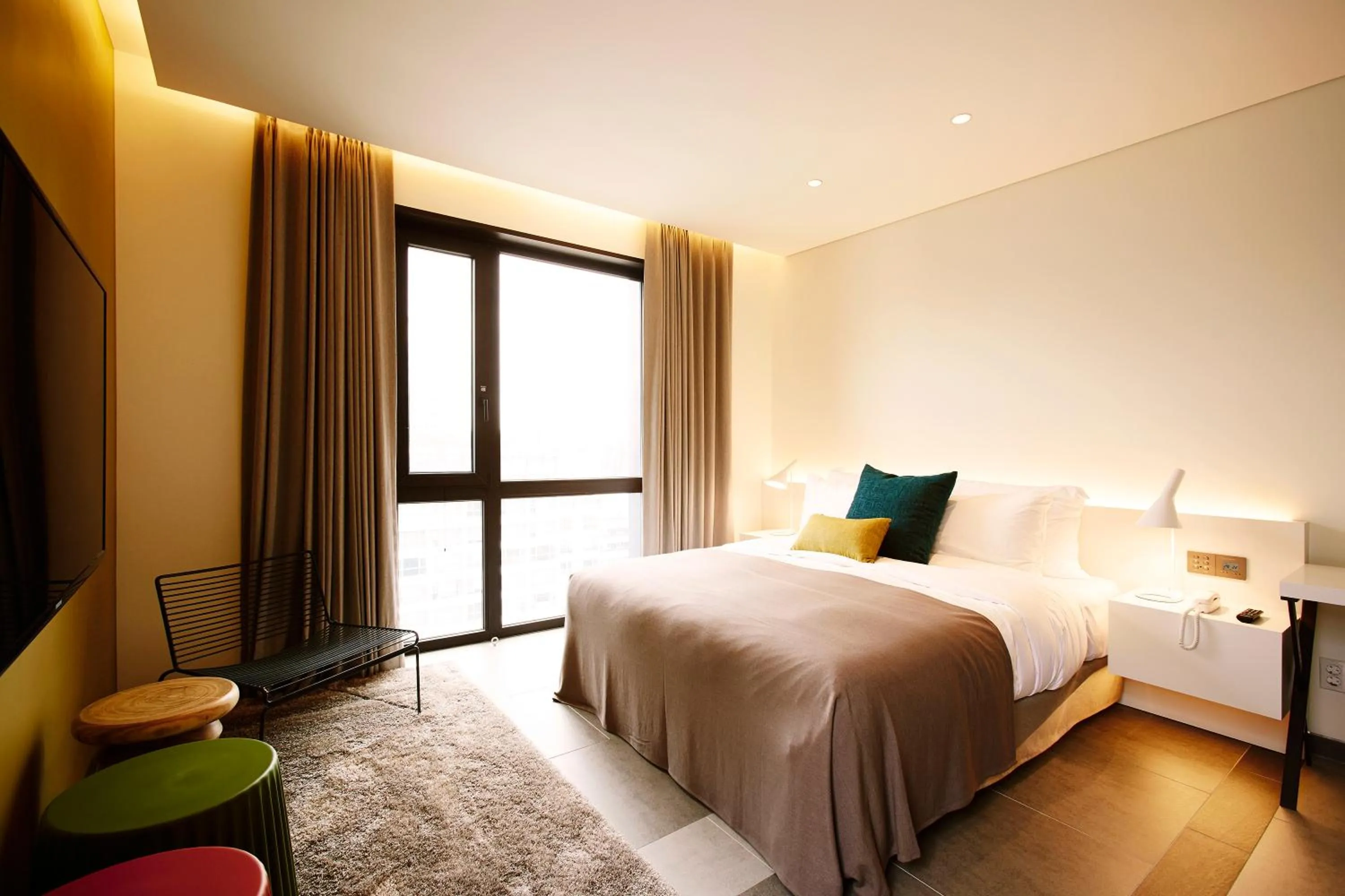 Bed in MD HOTEL Dongtan