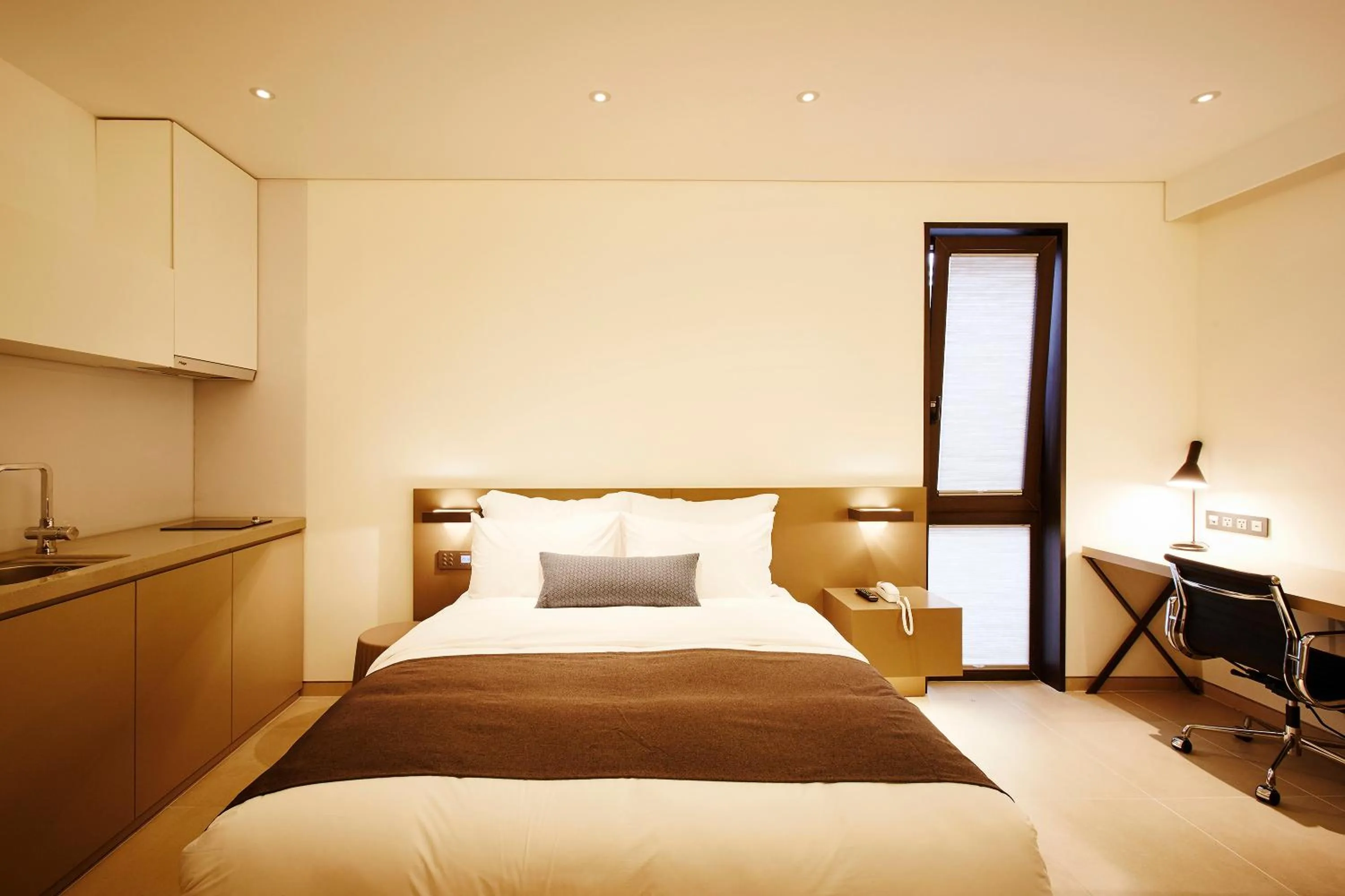 Bed in MD HOTEL Dongtan