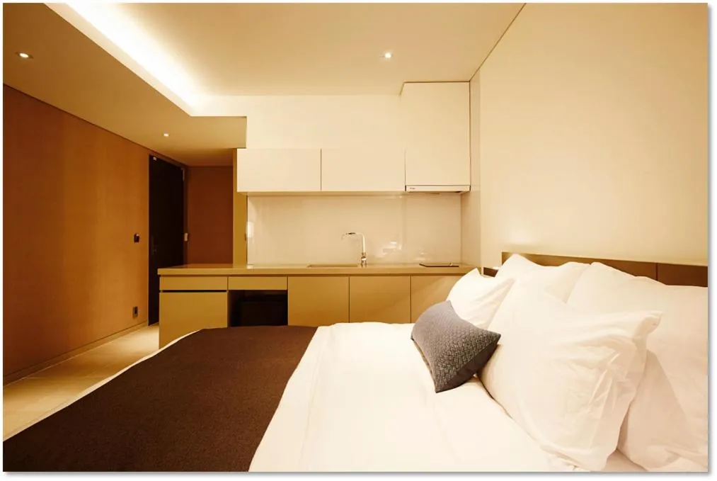 Bed in MD HOTEL Dongtan