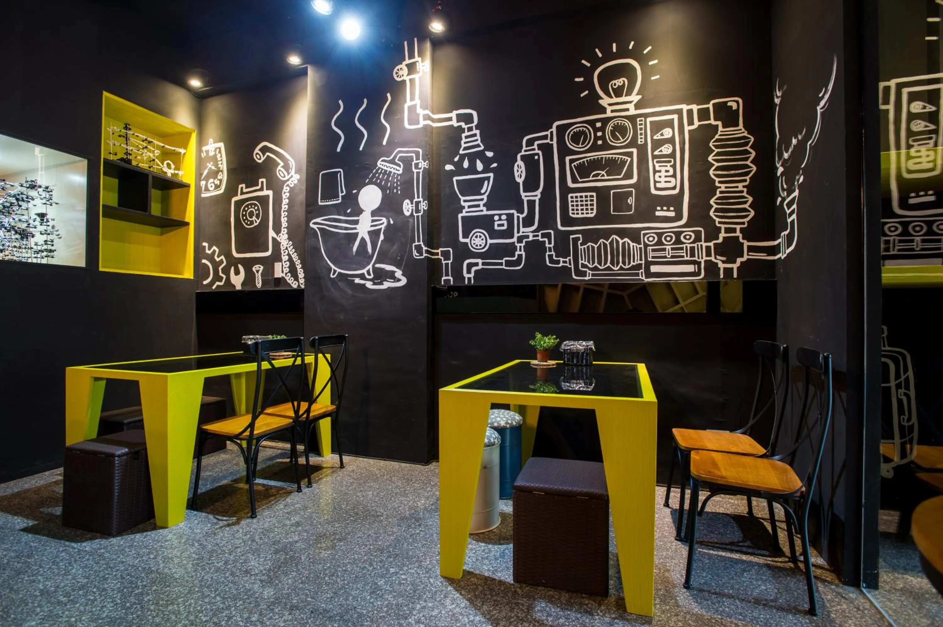 Communal lounge/ TV room in Just Walk Backpacker Hostel