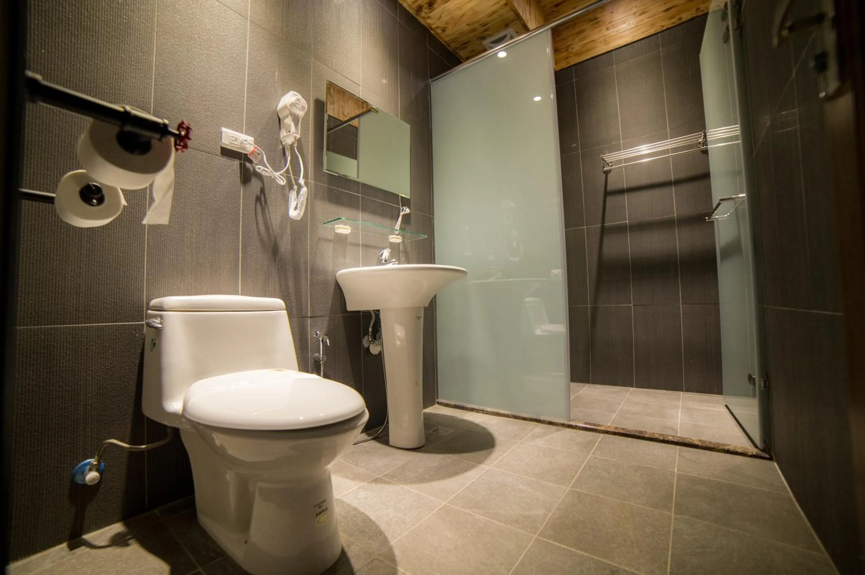 Shower in Just Walk Backpacker Hostel