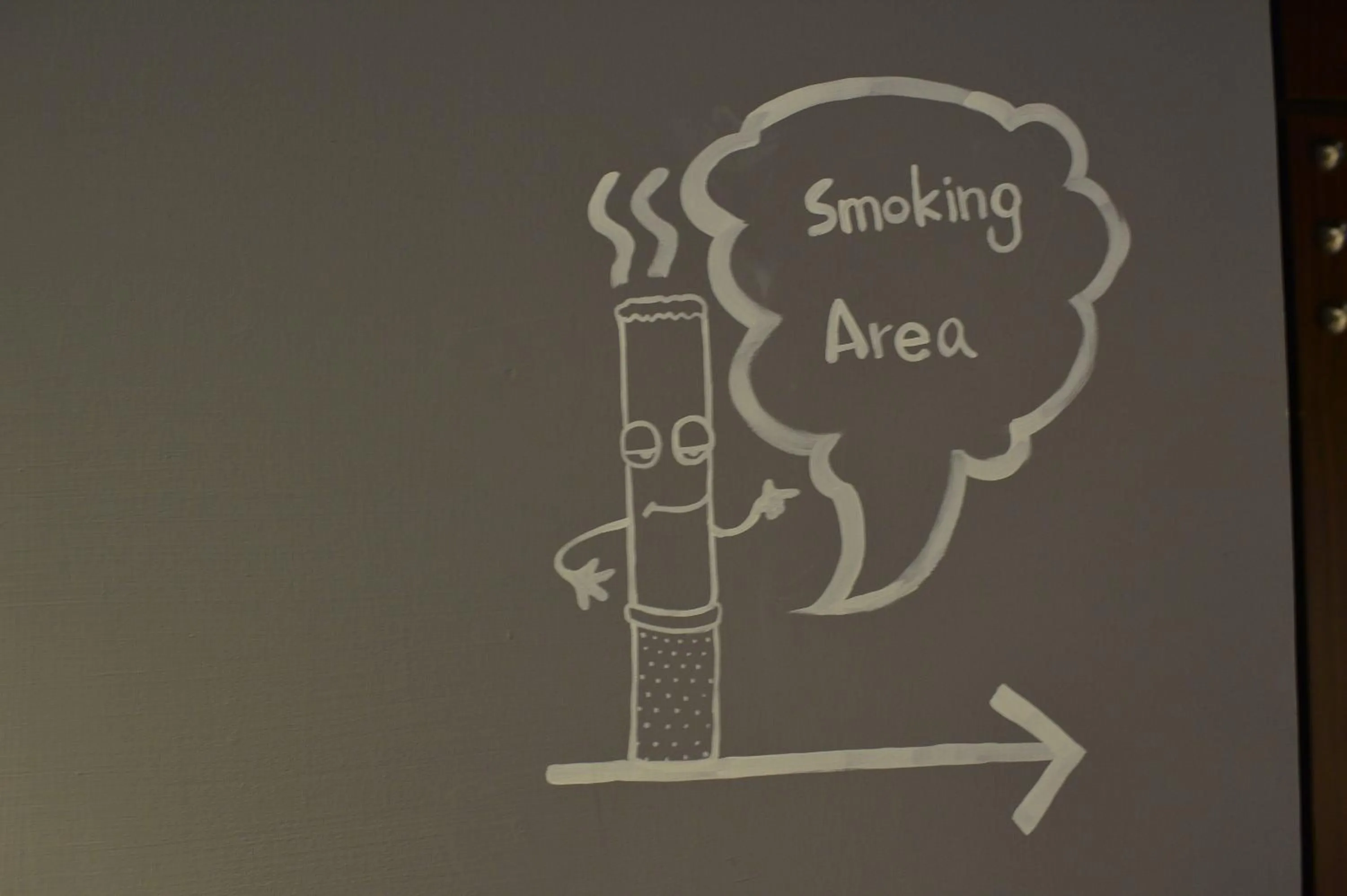 Decorative detail in Just Walk Backpacker Hostel