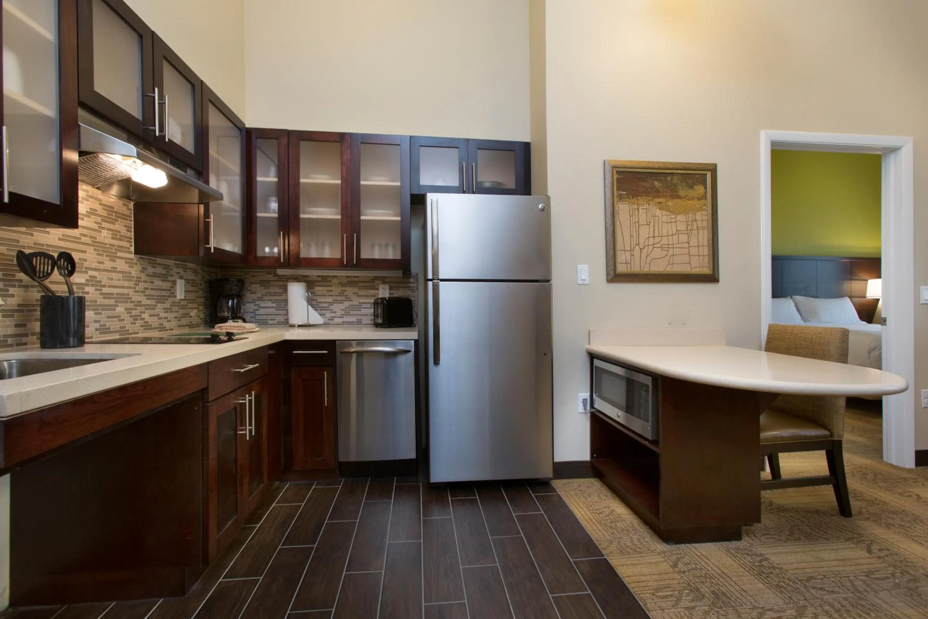 Kitchen or kitchenette in Staybridge Suites Orlando at SeaWorld by IHG - Free Breakfast & Shuttle to SeaWorld Parks