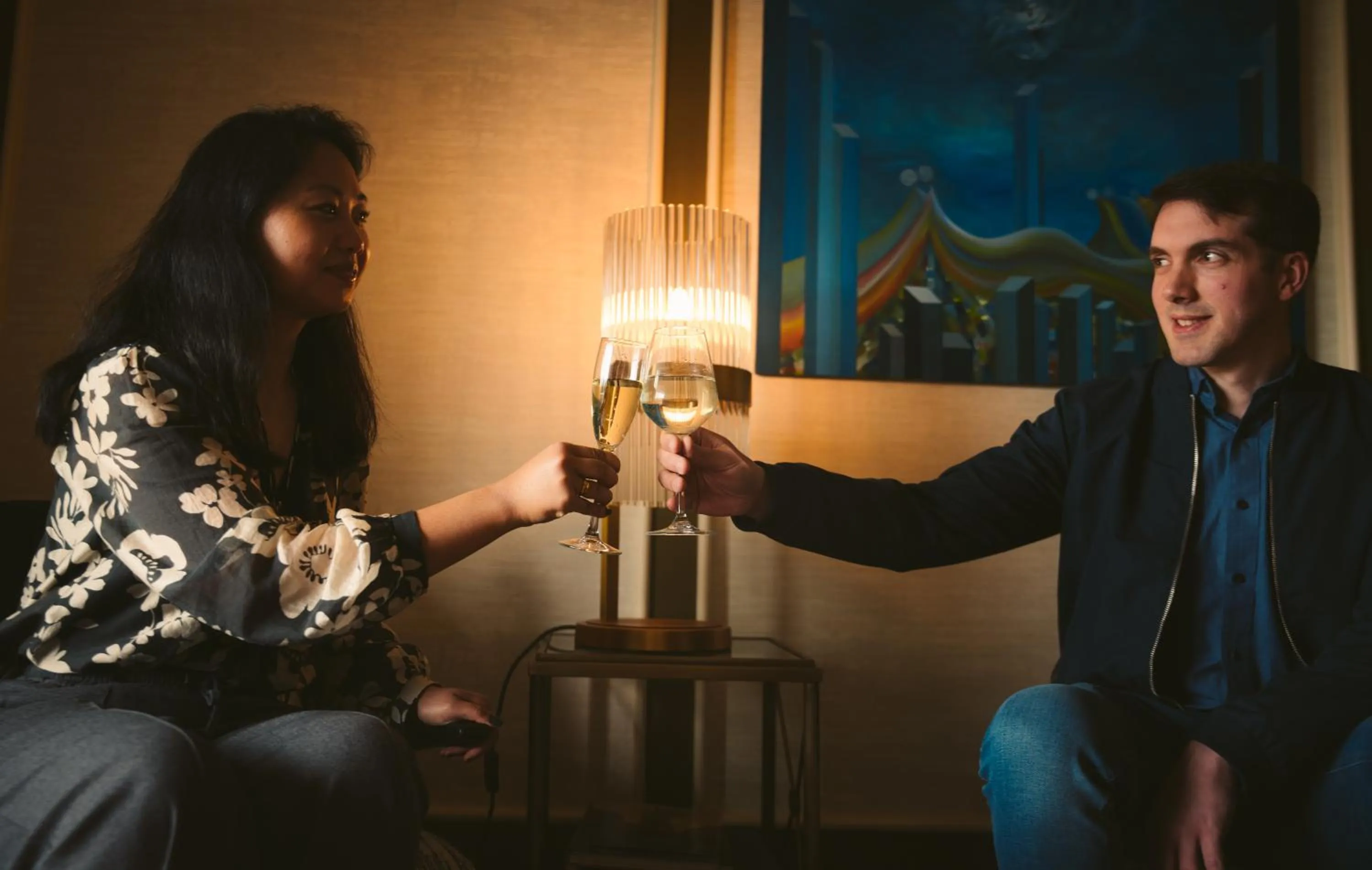 Communal lounge/ TV room in Keenans Boutique Hotel