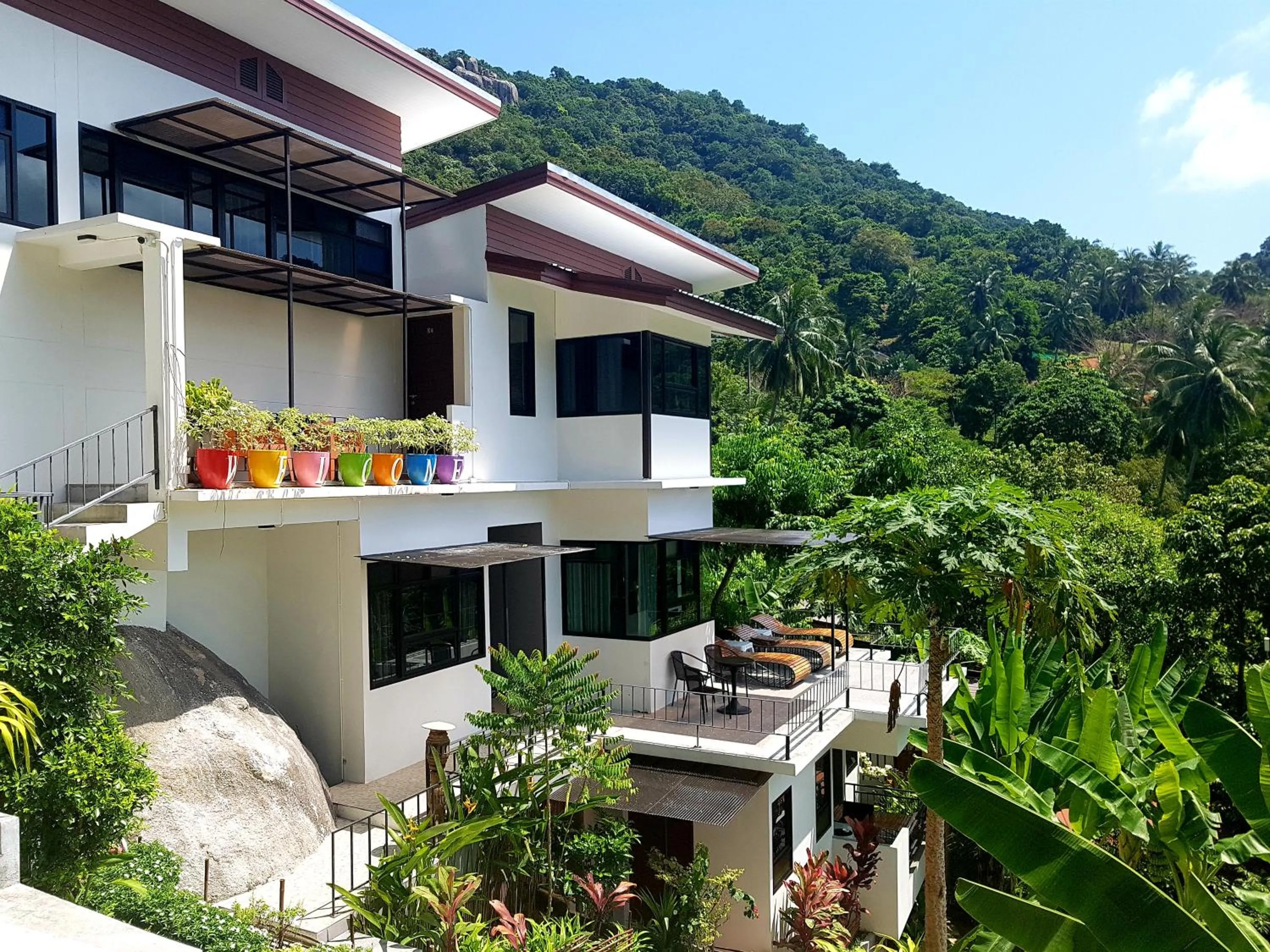 Garden view in Balcony Villa