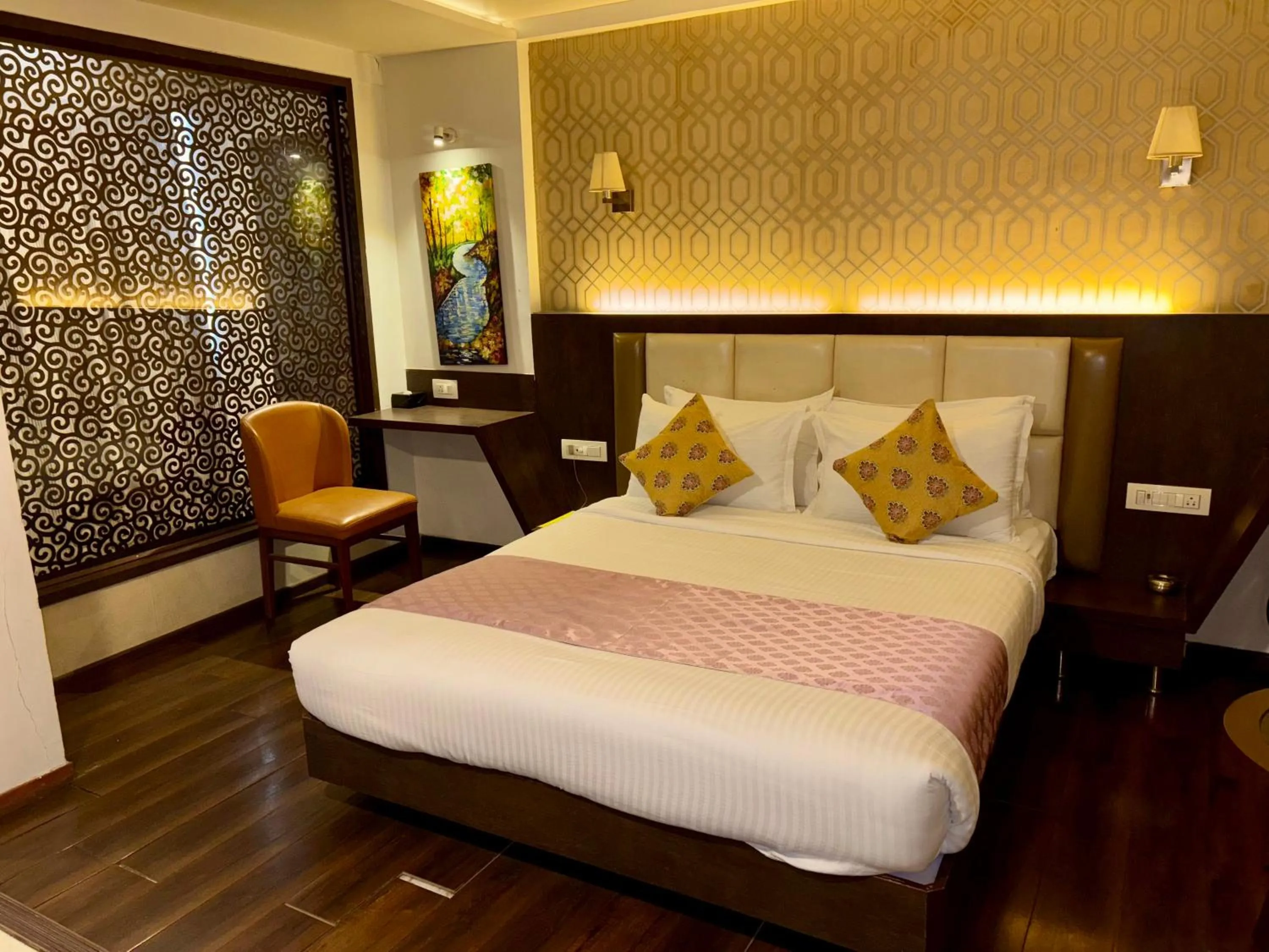 Bed in Hotel Sai Residency