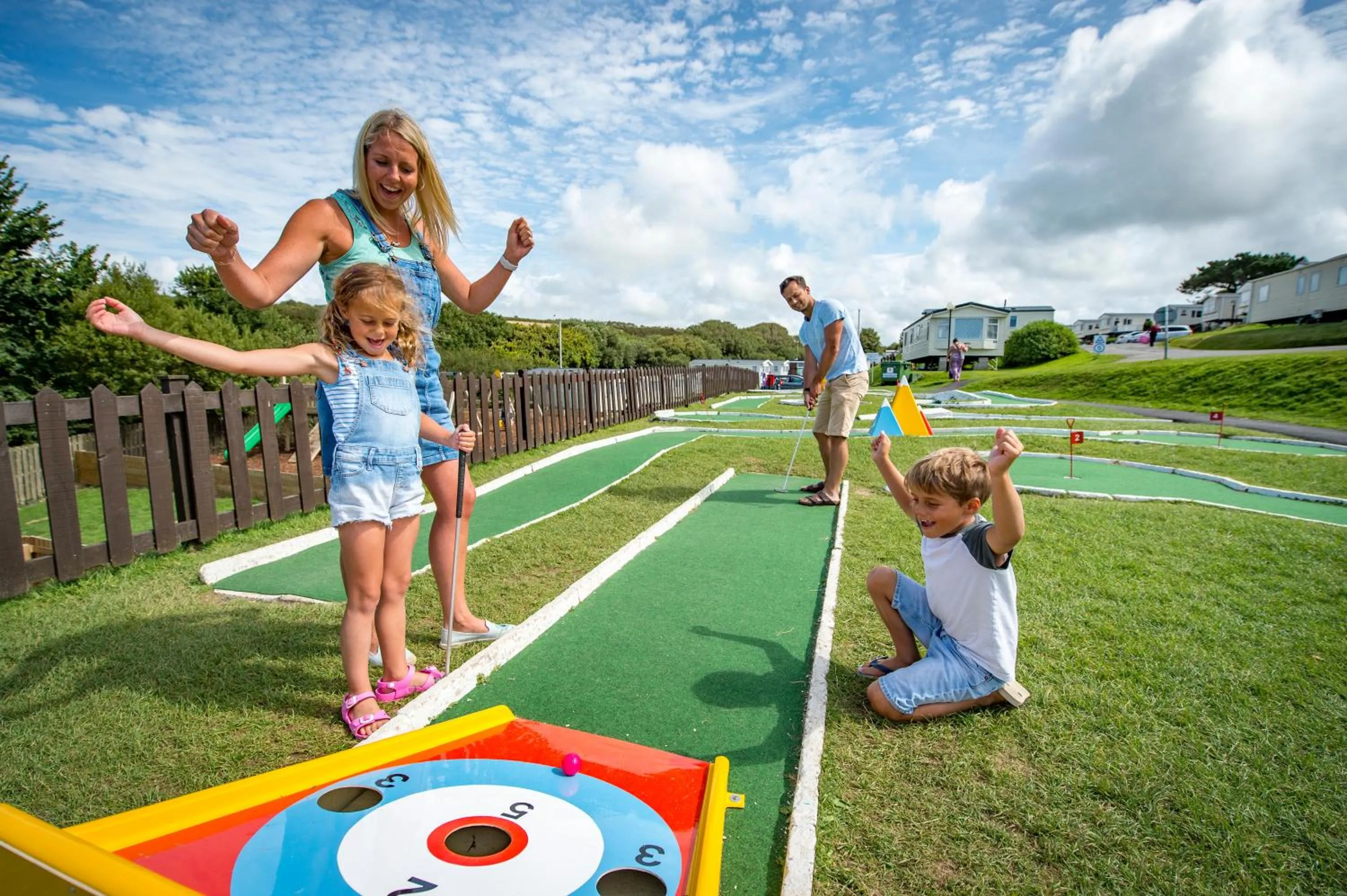 Children play ground in Widemouth Bay Caravan Park