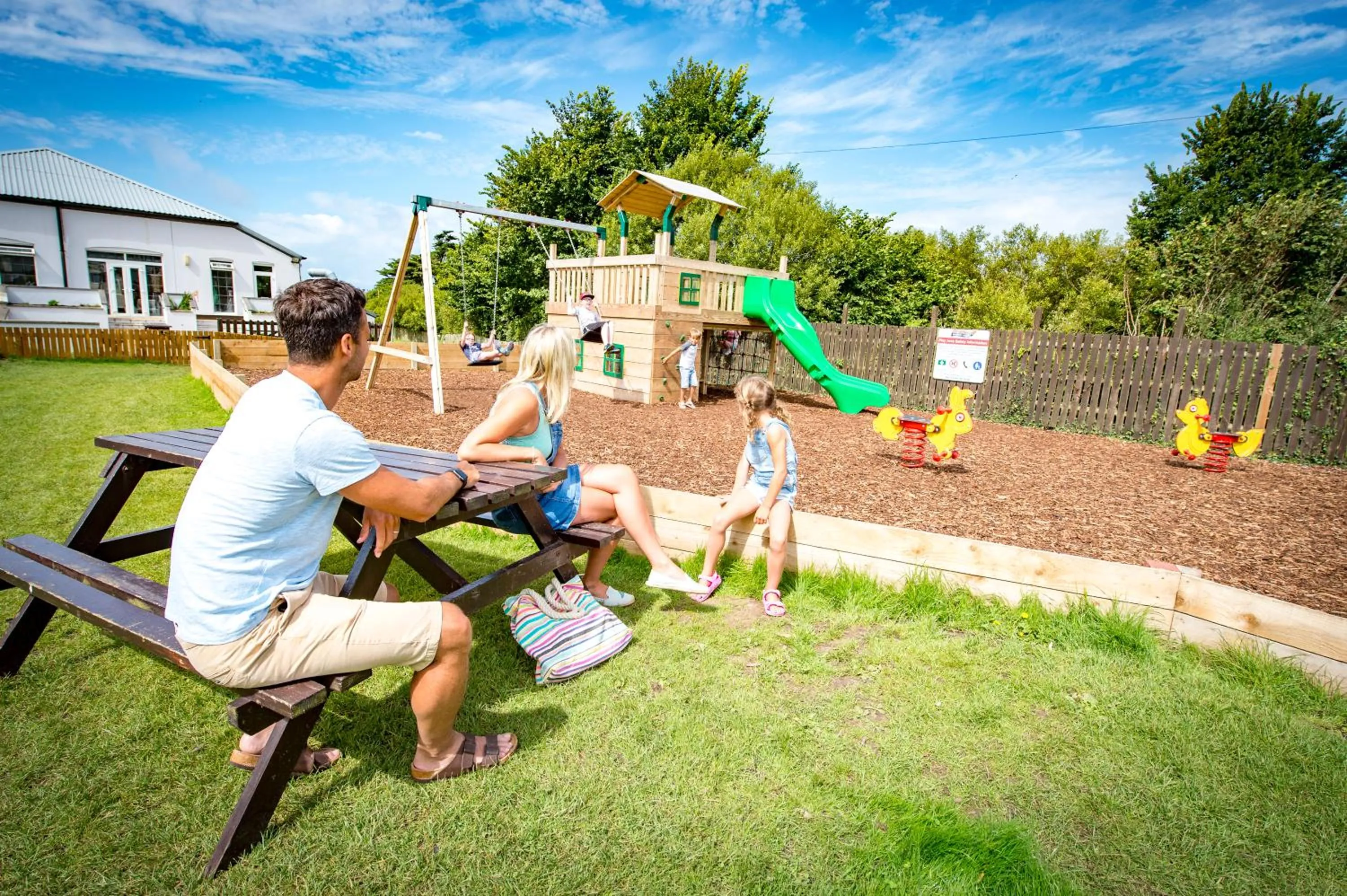 Children play ground in Widemouth Bay Caravan Park