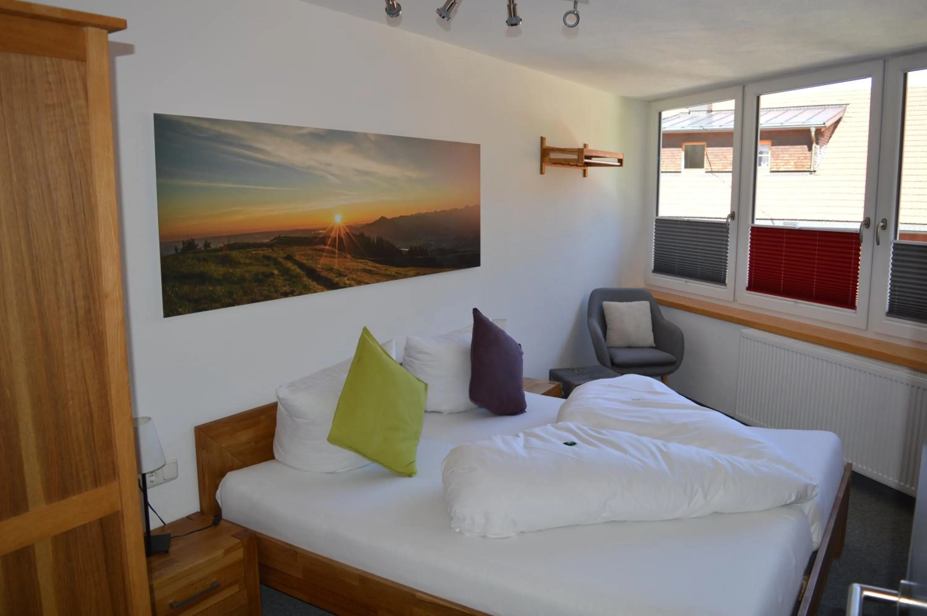 Bed in Bergsteiger-Hotel "Grüner Hut"