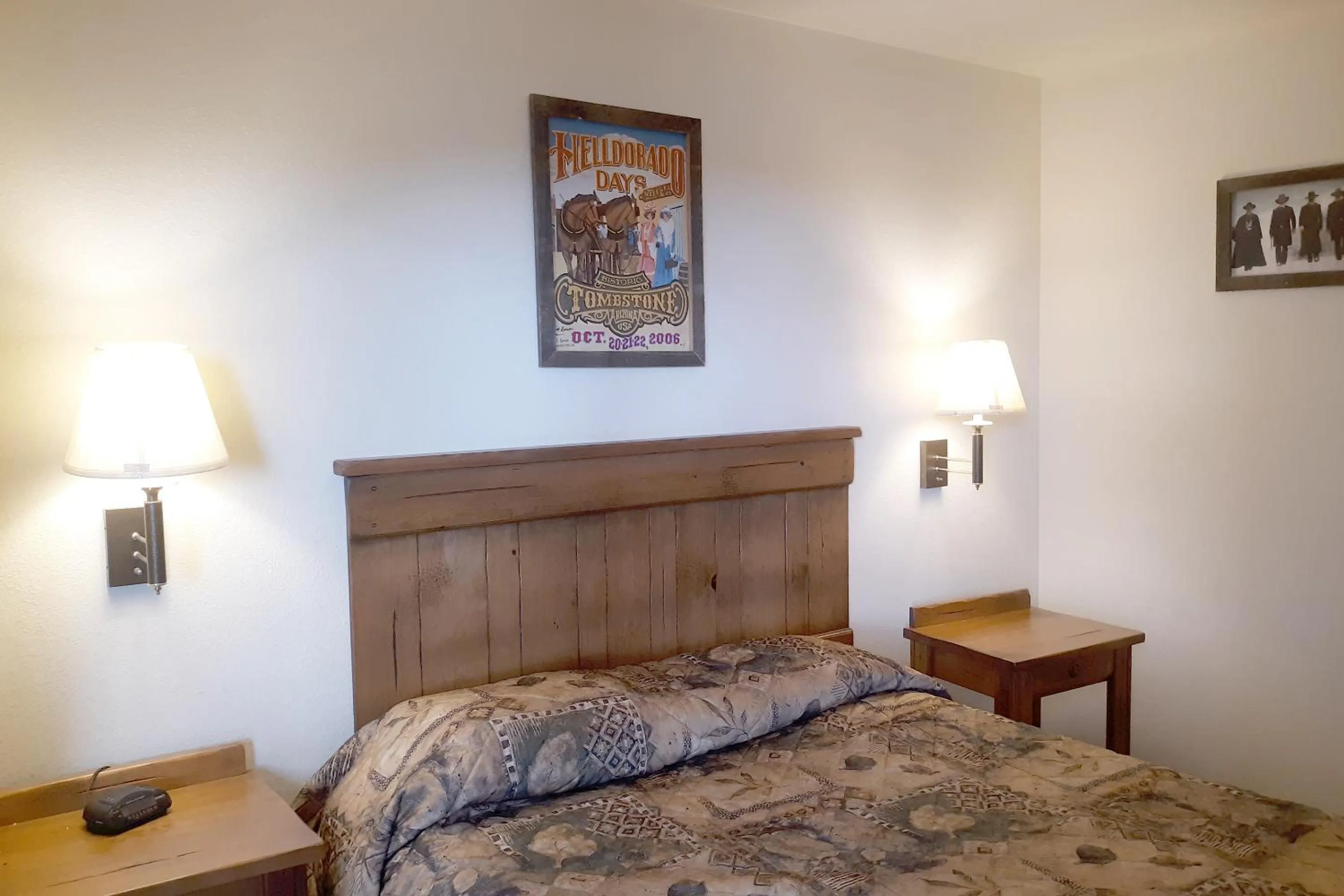 Bed in Tombstone Motel