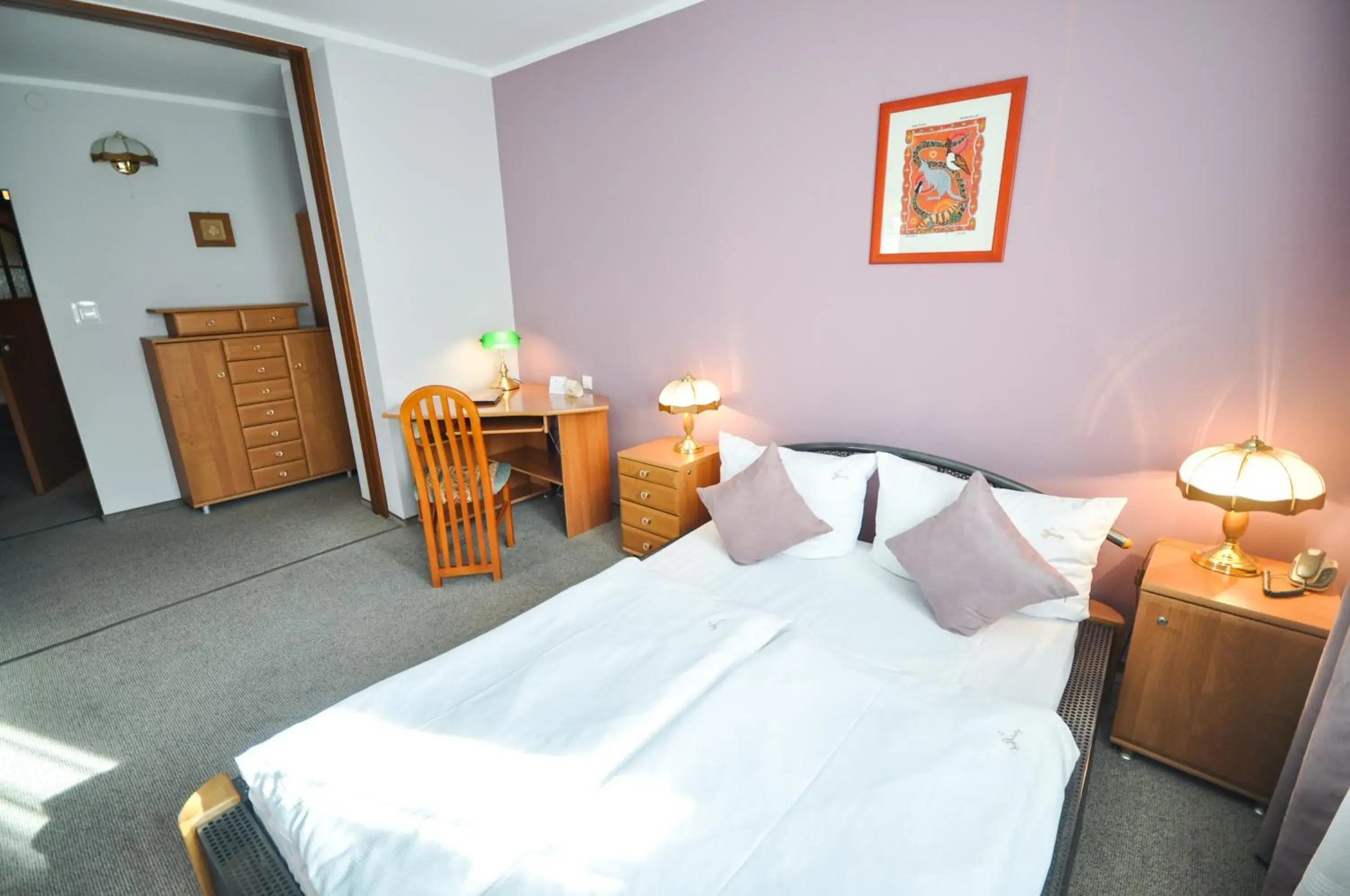 Deluxe Double Room with Balcony in Hotel Trzy Światy Spa & Wellness Rajska WySpa Deluxe Double Room with Balcony in Hotel Trzy Światy Spa & Wellness Rajska WySpa