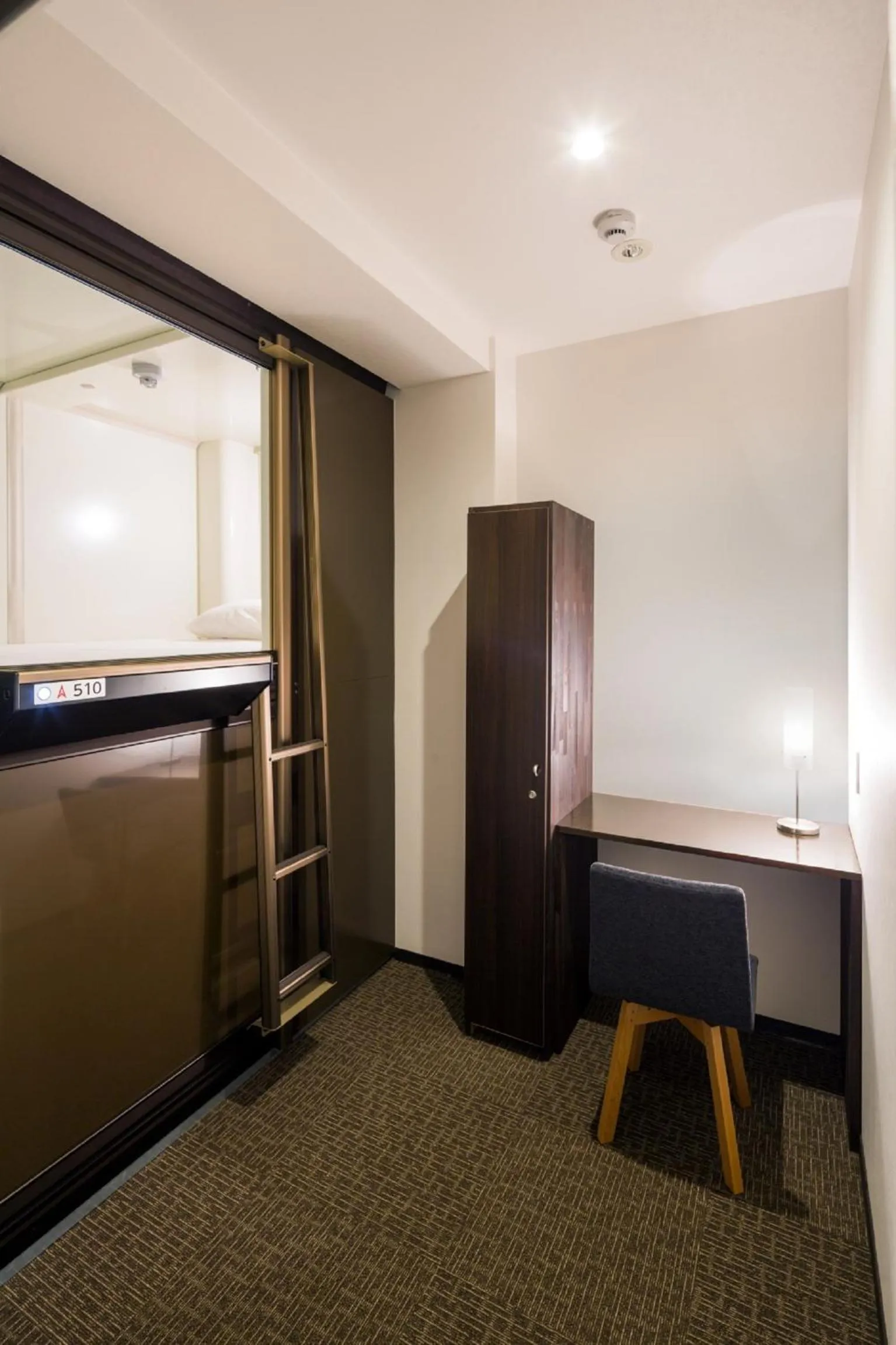 Photo of the whole room in Capsule Hotel Cube Hiroshima