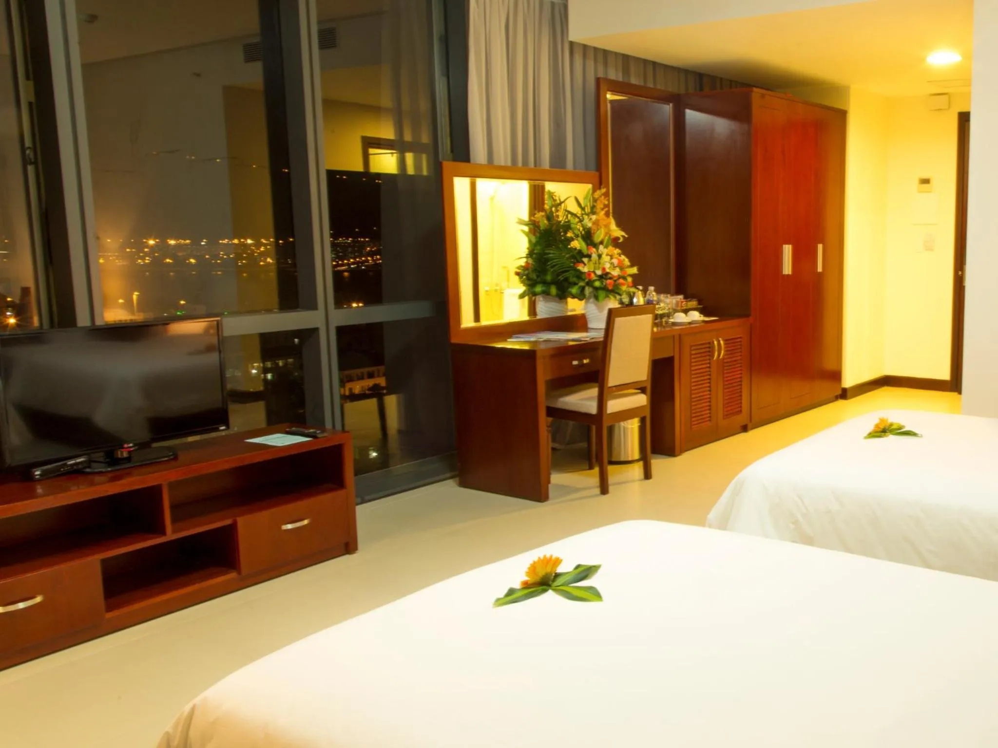 Decorative detail, Bed in Da Nang Han River Hotel