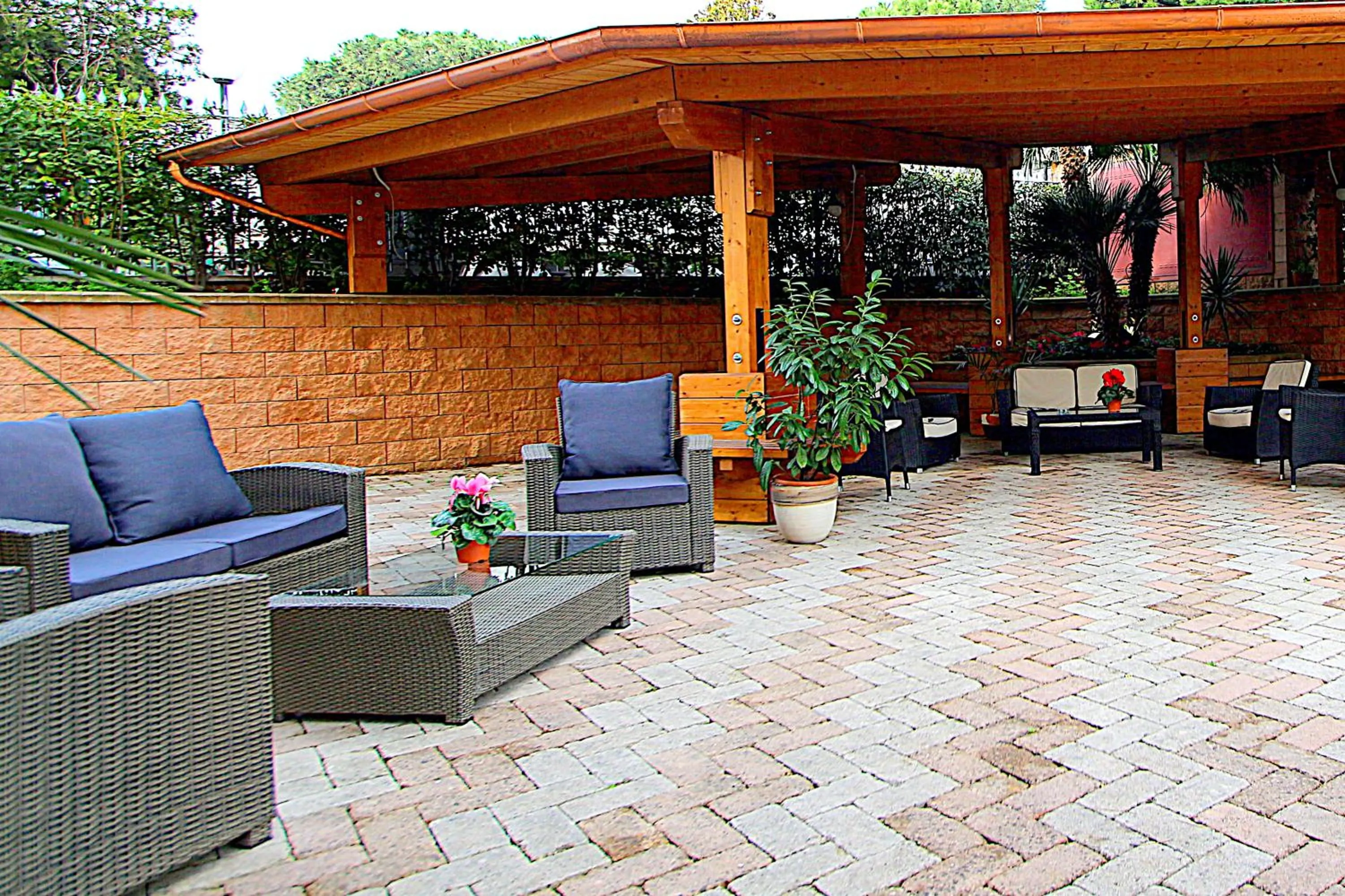 Patio in Hotel Bright