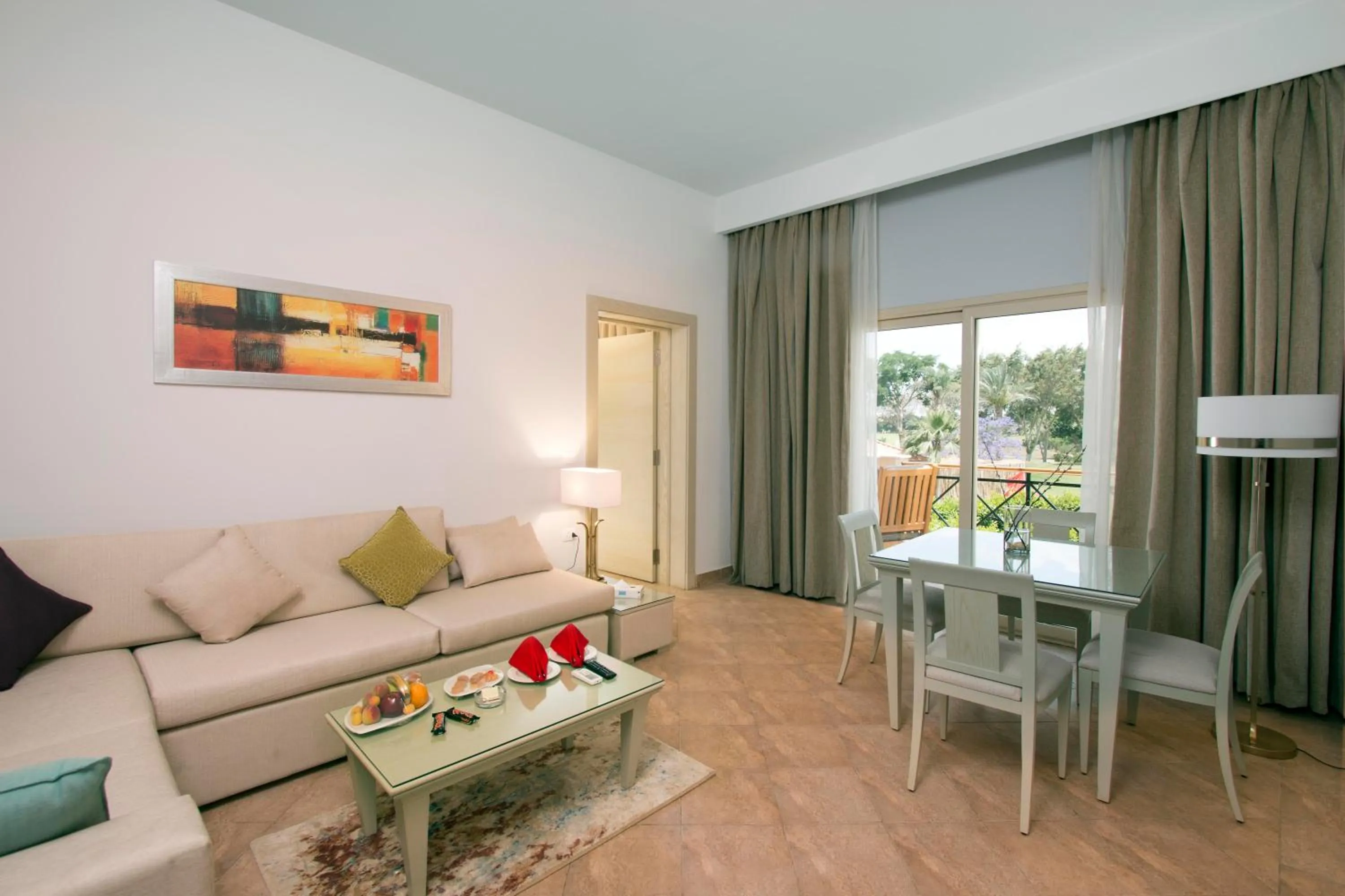 Living room in Swiss Inn Pyramids Golf Resort