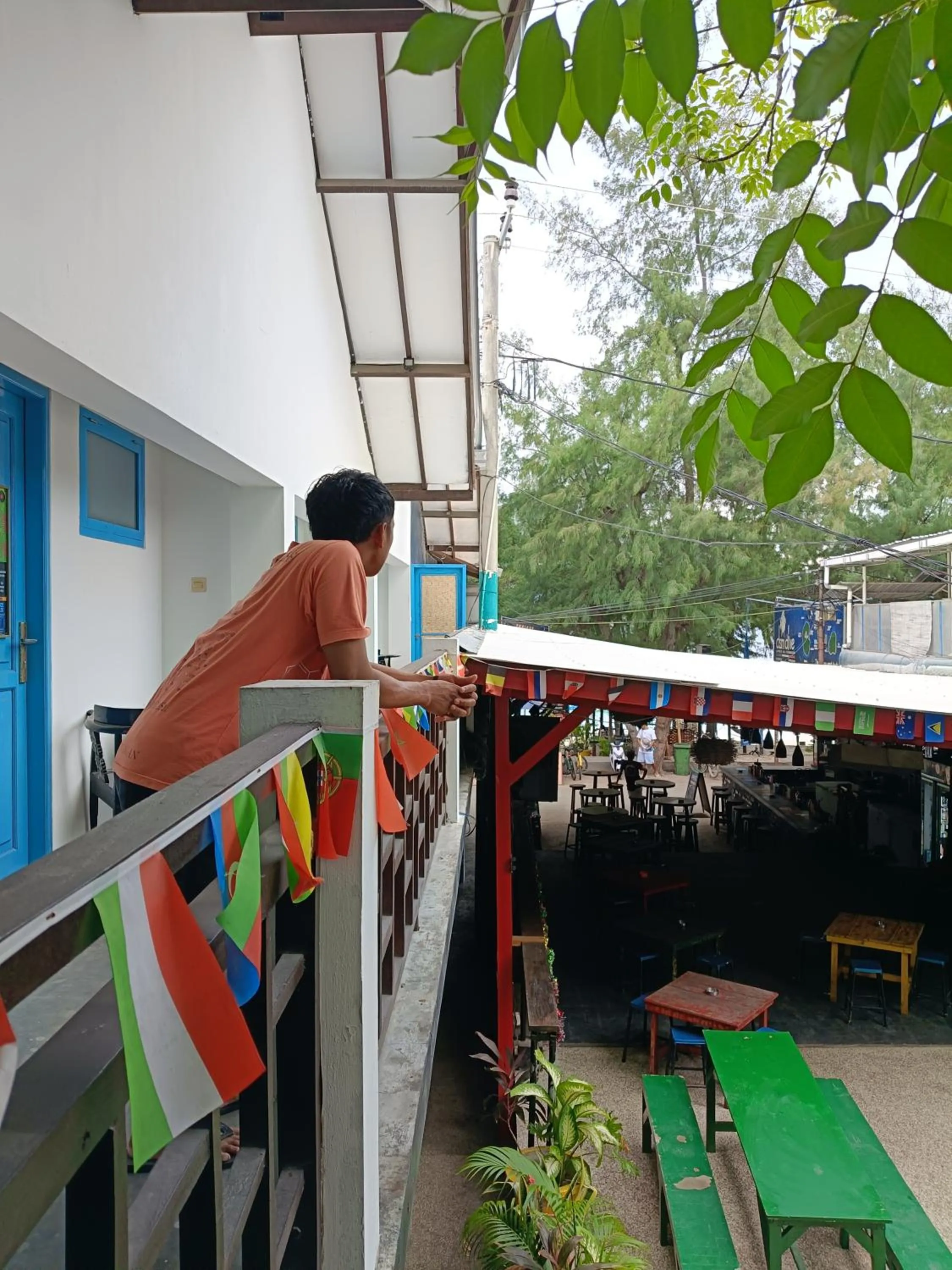 Balcony/Terrace in Gili Beach Bum Hostel