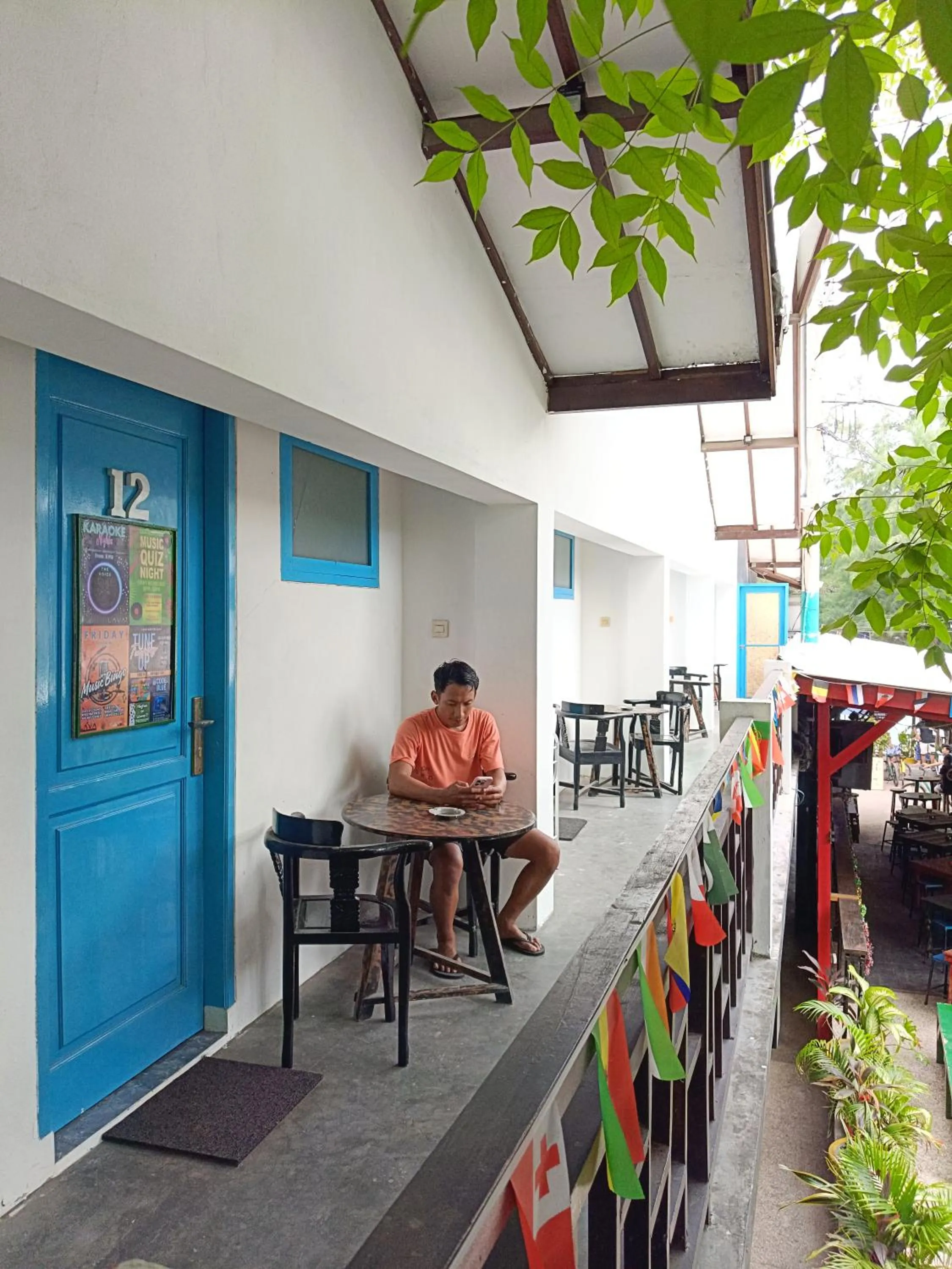 Balcony/Terrace in Gili Beach Bum Hostel