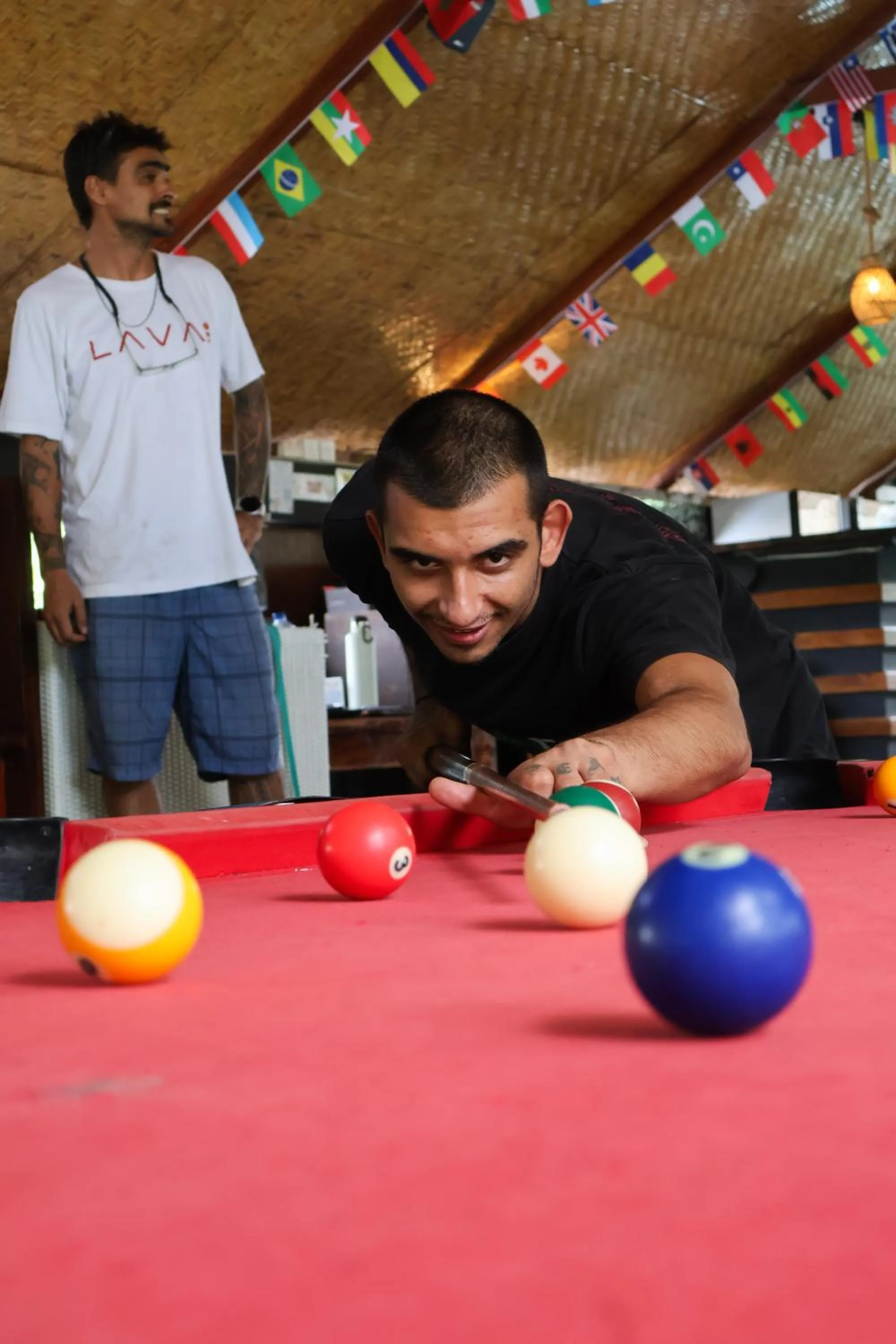 People in Gili Beach Bum Hostel