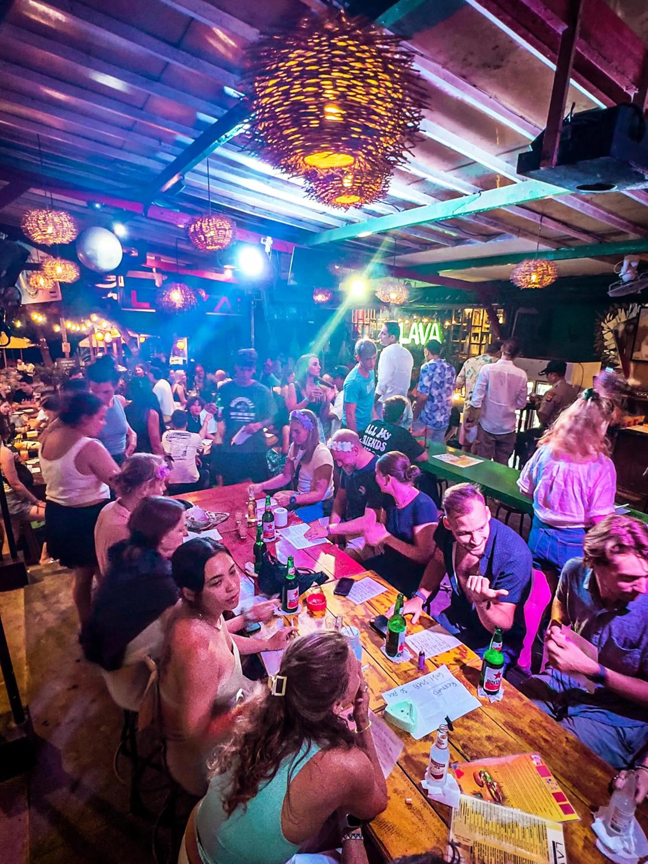 Karaoke in Gili Beach Bum Hostel