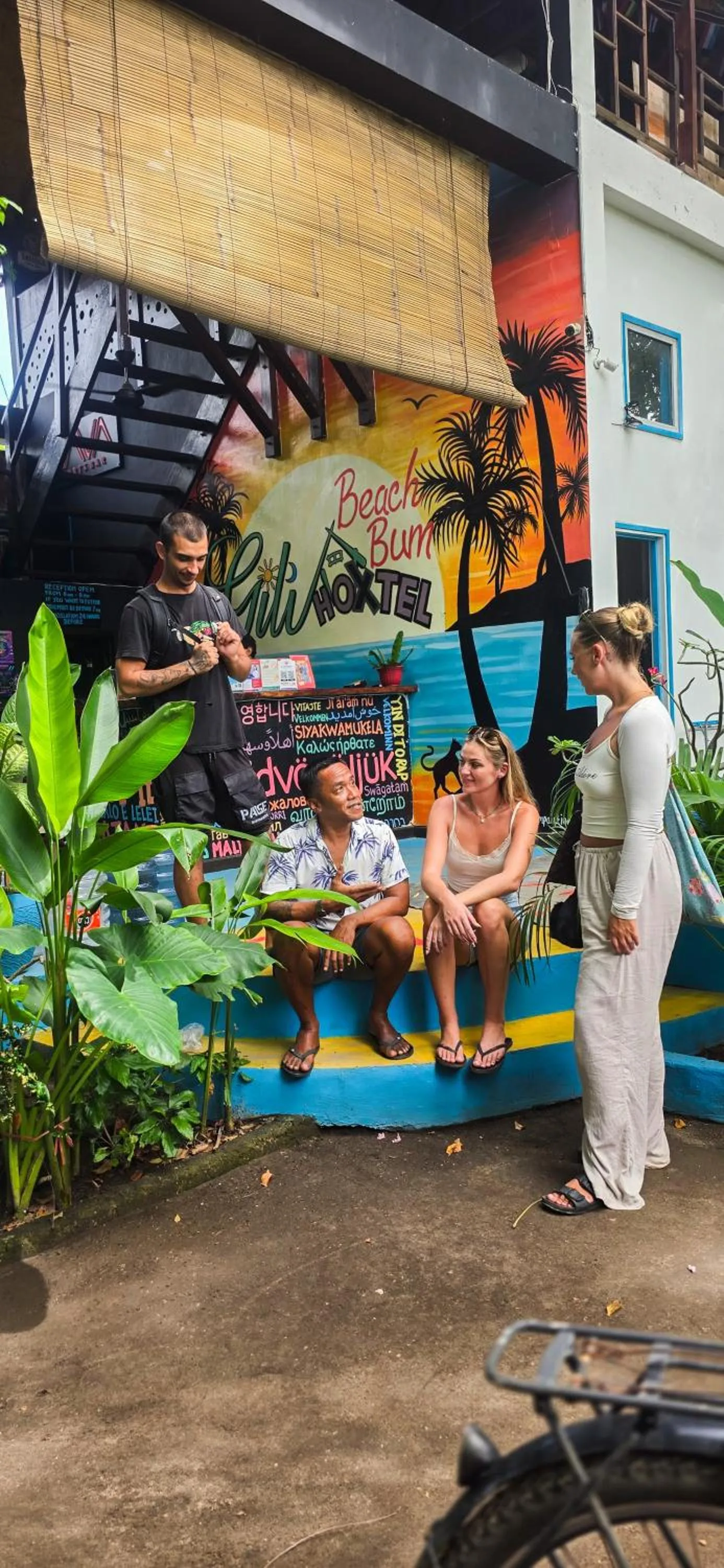 Property building in Gili Beach Bum Hostel