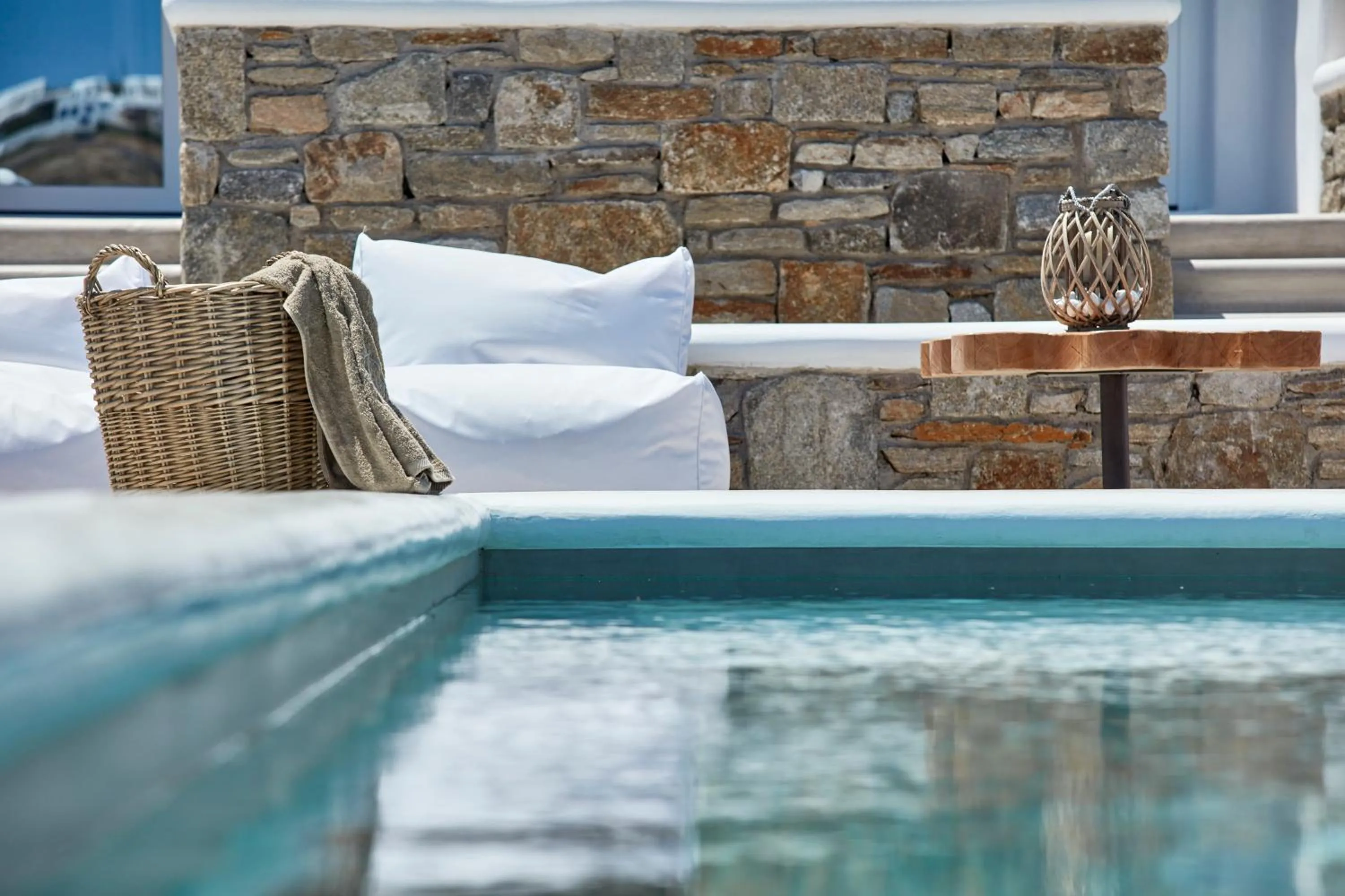 Swimming pool in Mykonos Waves Beach House & Suites