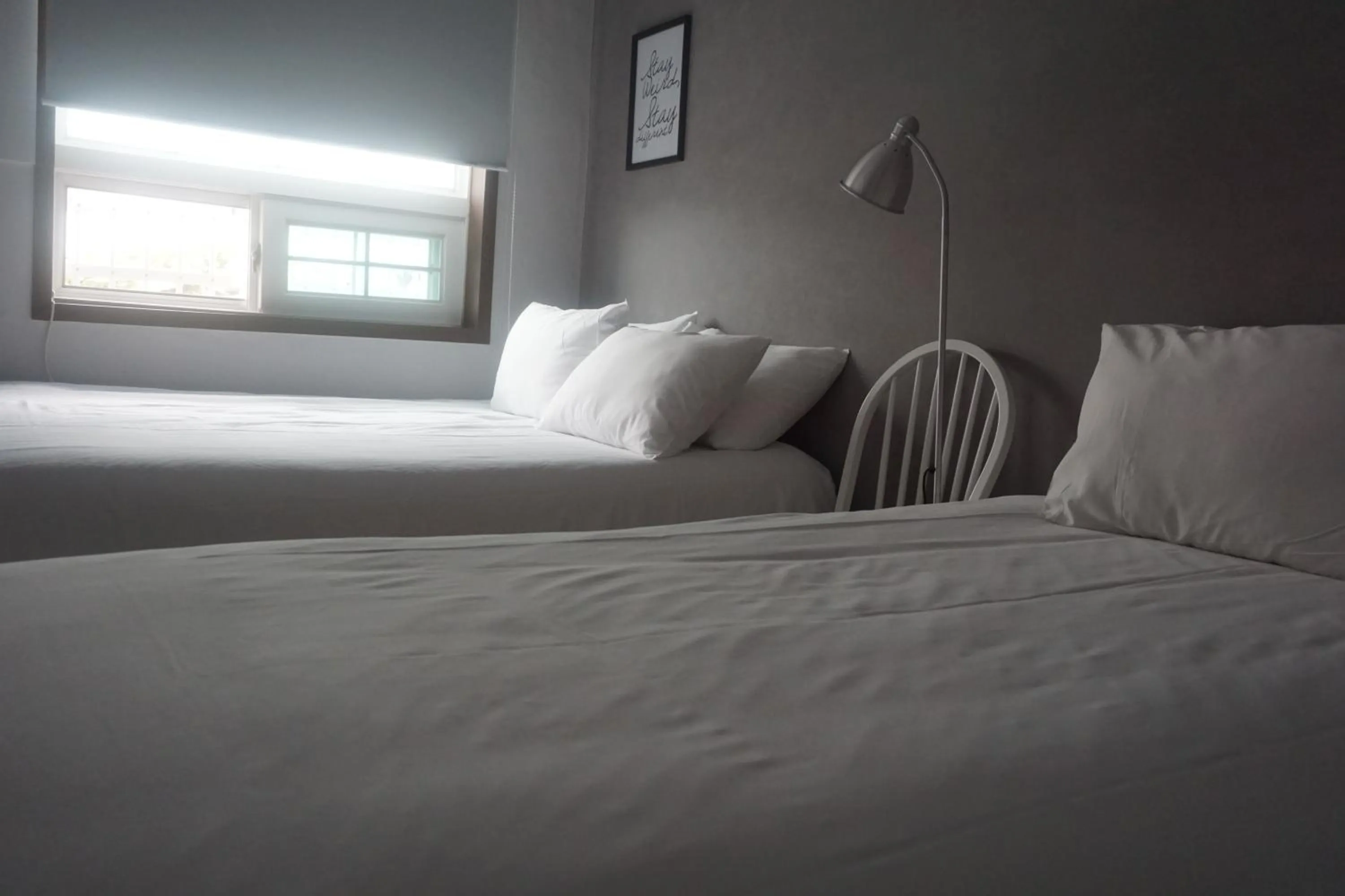 Decorative detail, Bed in Grim Garden Guesthouse