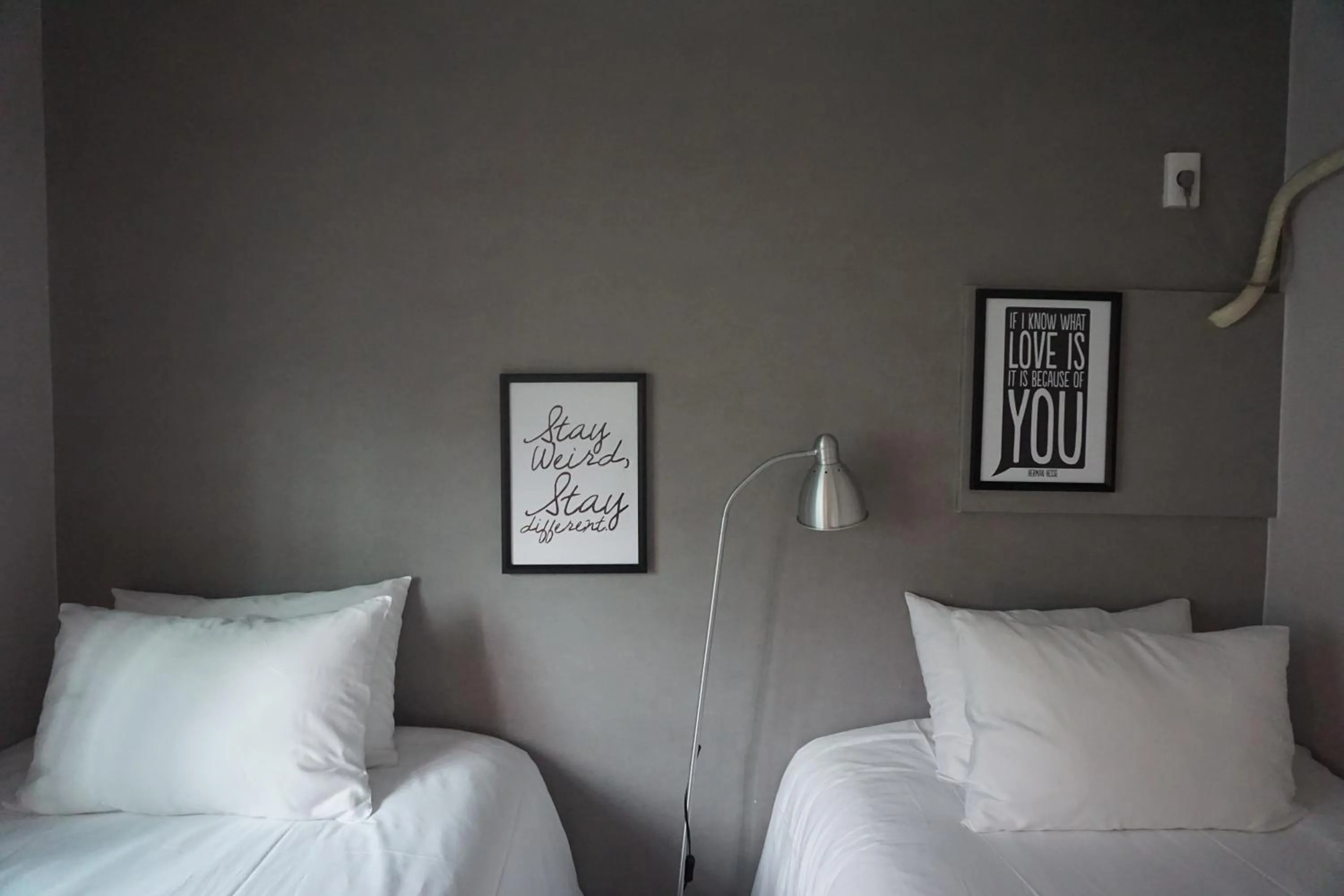 Decorative detail, Bed in Grim Garden Guesthouse