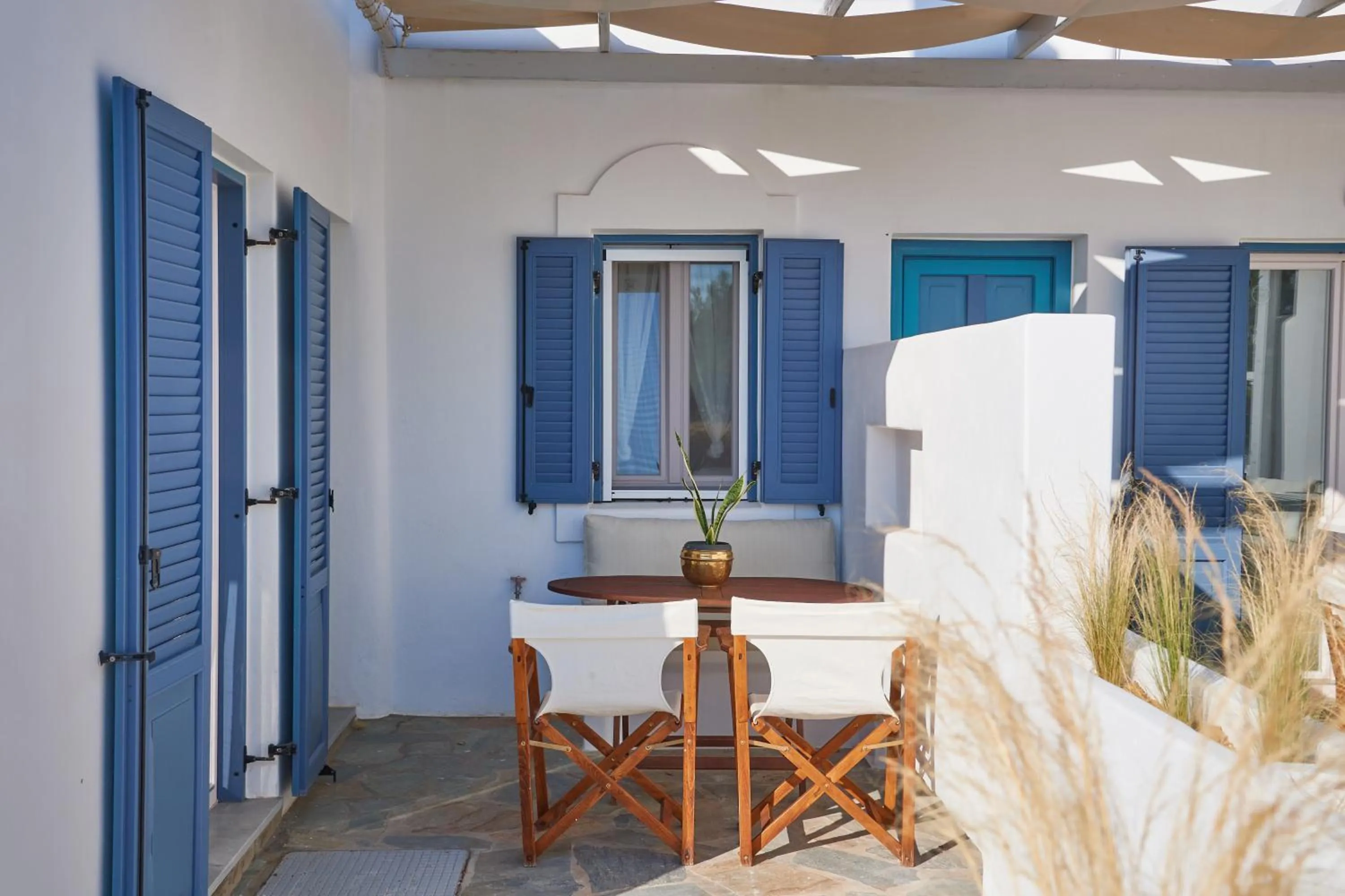 Balcony/Terrace in Cleopatra Seaside Homes, Logaras, Paros