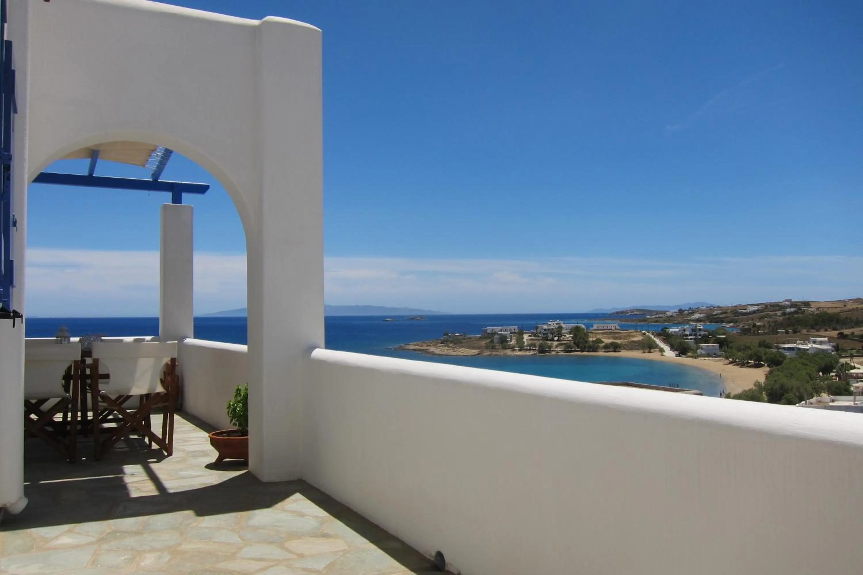 Balcony/Terrace in Cleopatra Seaside Homes, Logaras, Paros